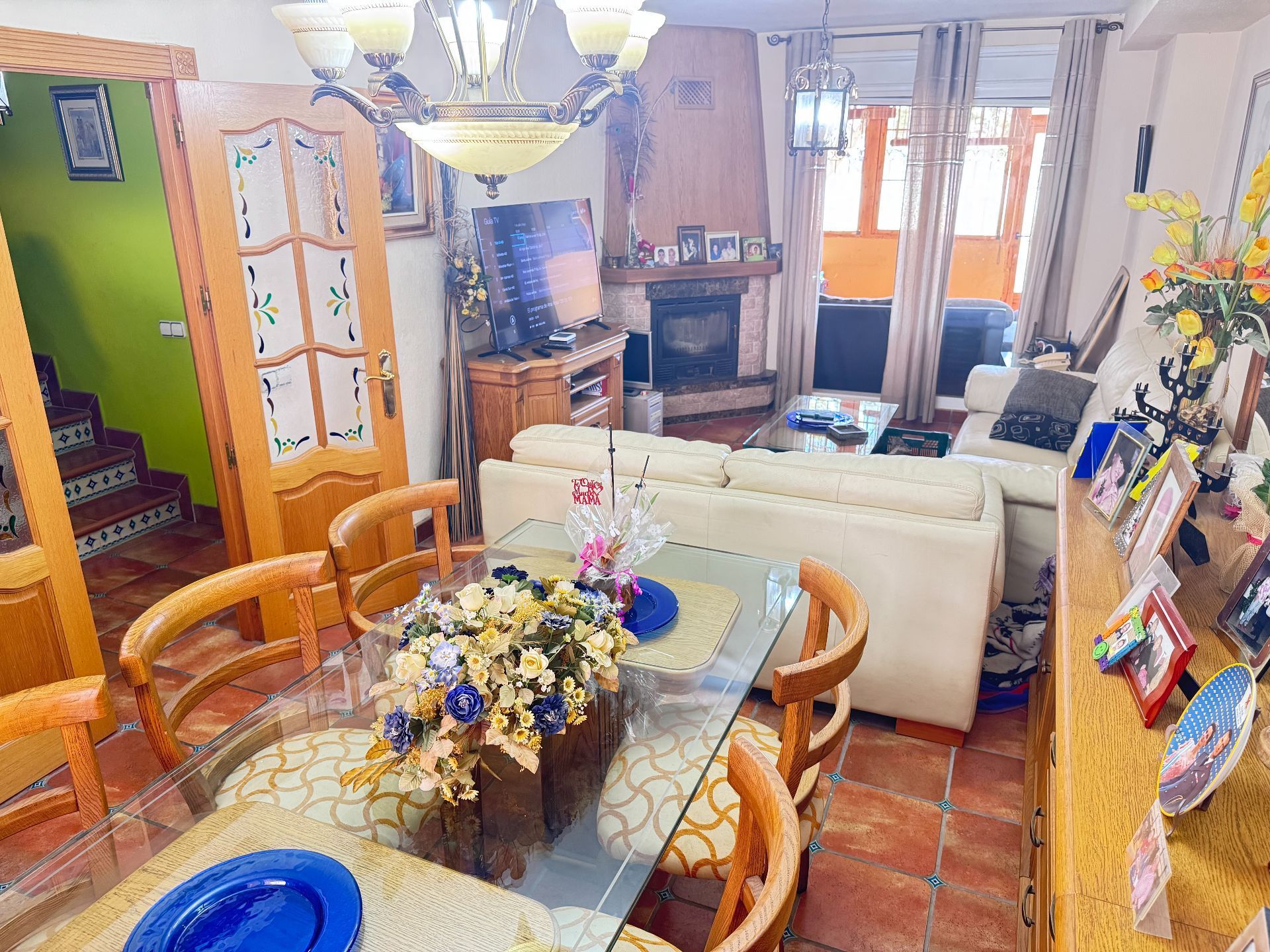Living room of Single-family semi-detached for sale in Roquetas de Mar  with Air Conditioner, Terrace and Storage room