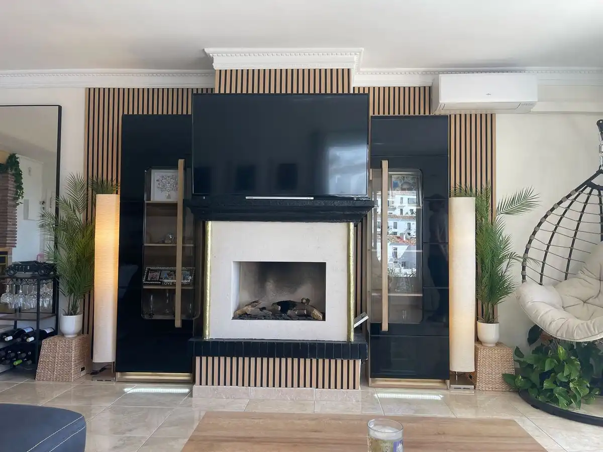 Sala de estar de Ático en venta en Mijas con Aire acondicionado, Calefacción y Terraza