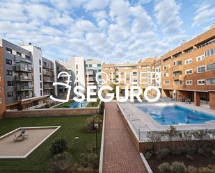 Exterior view of Flat to rent in  Madrid Capital  with Air Conditioner, Heating and Terrace