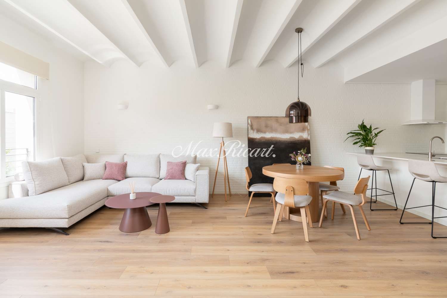 Living room of Flat to rent in  Barcelona Capital  with Air Conditioner, Heating and Furnished