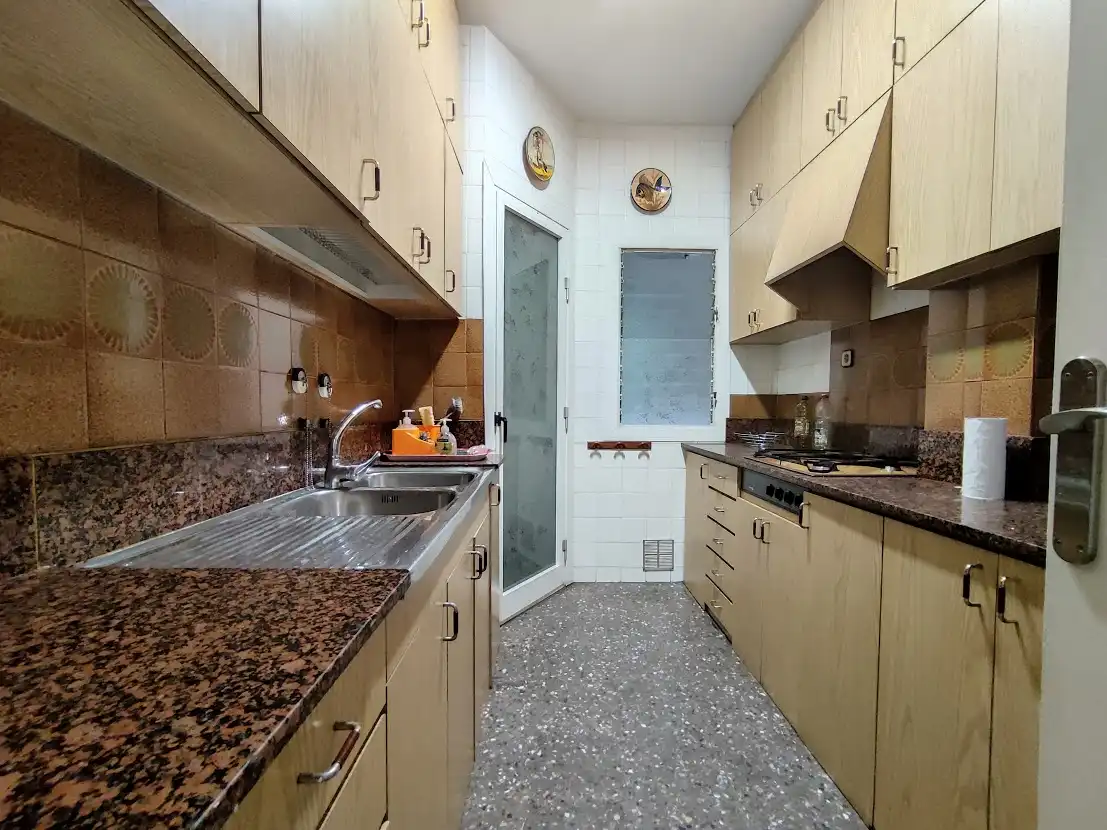 Küche von Wohnung zur Miete in Barcelona mit Klimaanlage, Möbliert und Waschmaschine