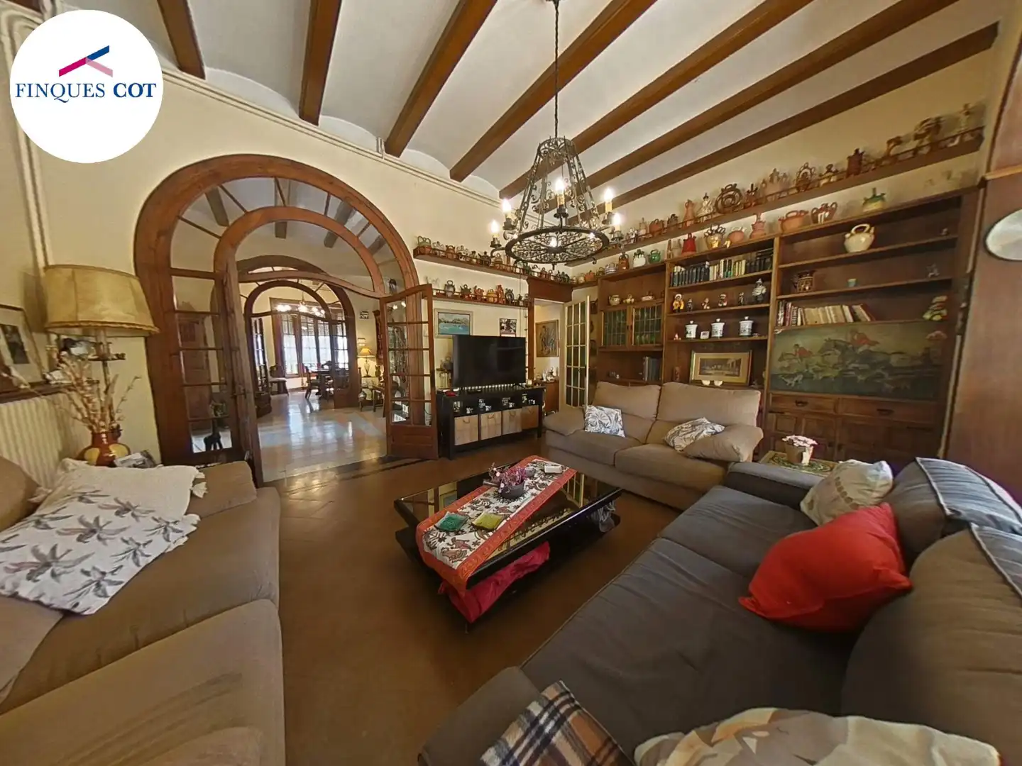 Wohnzimmer von Haus oder Chalet zum Verkauf in Cardedeu mit Heizung, Möbliert und Balkon