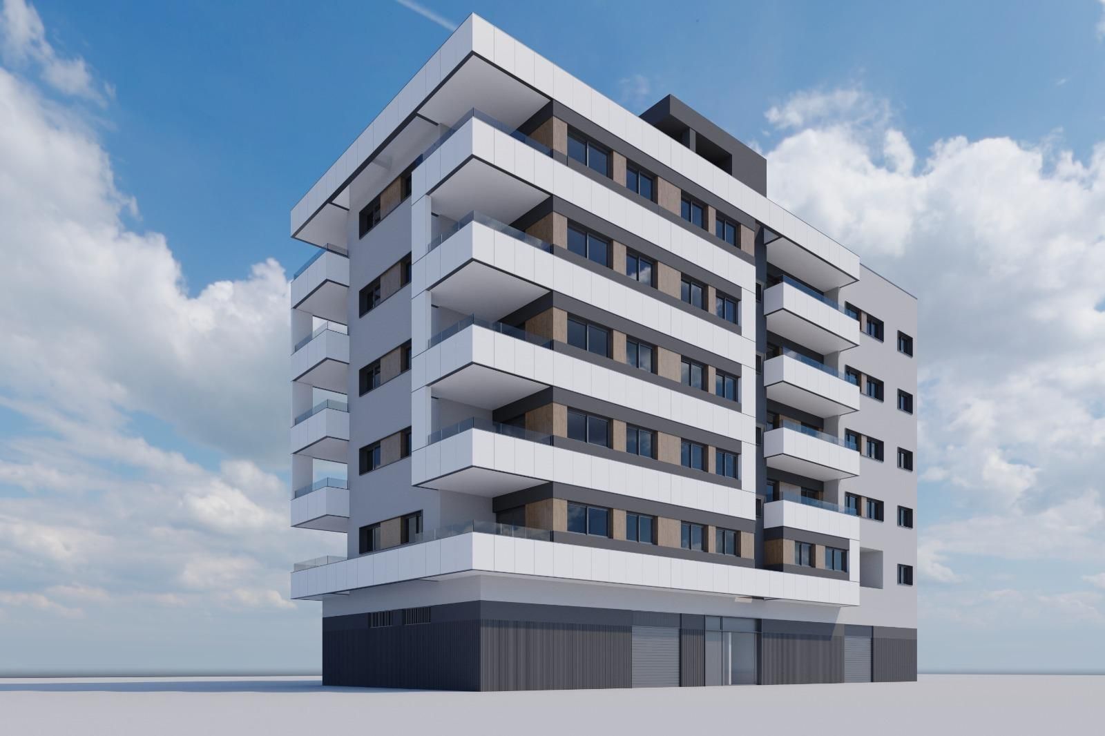 Vista exterior de Pis en venda en Elche / Elx amb Aire condicionat, Jardí privat i Terrassa