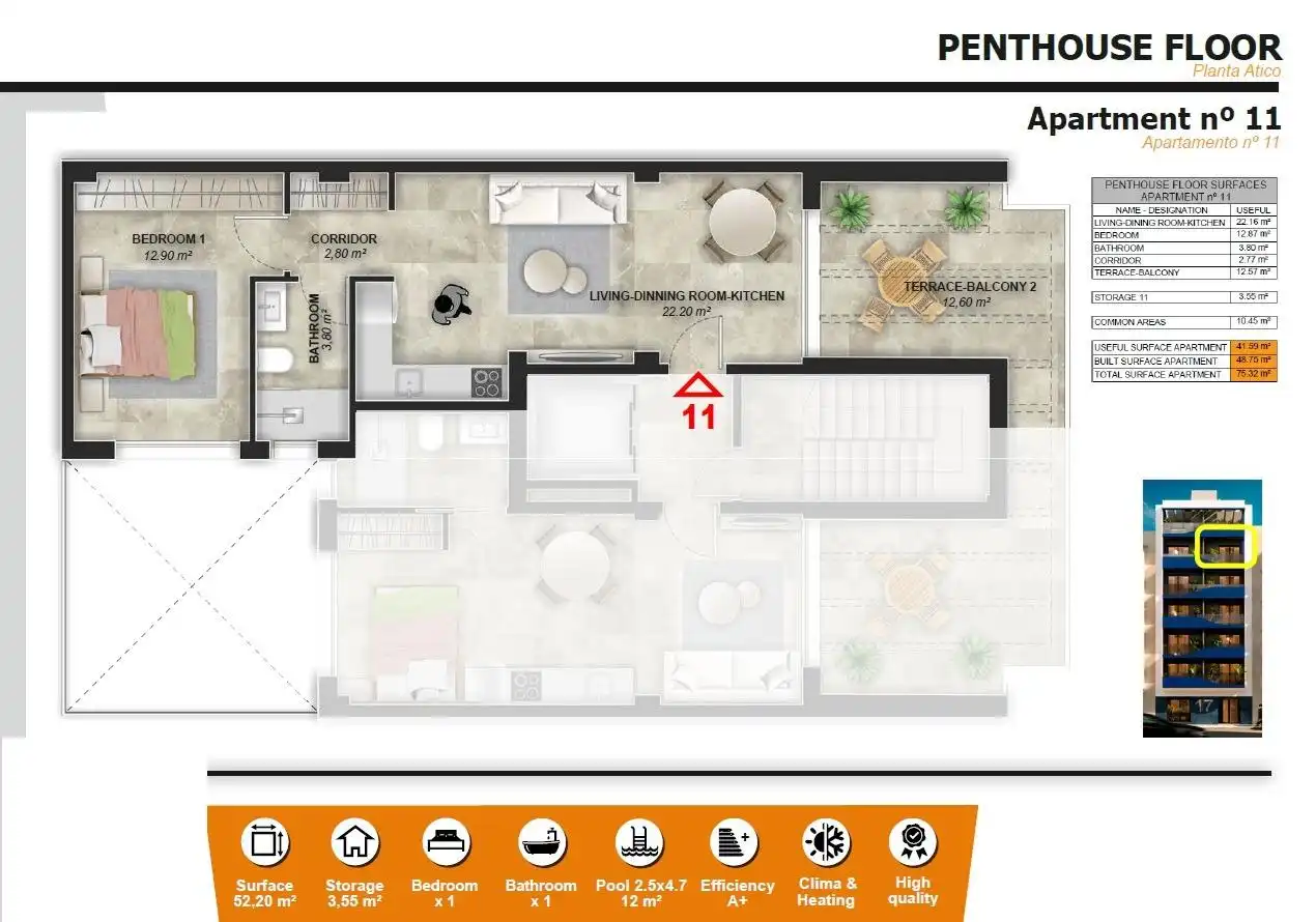 Apartament en venda a Playa del Acequión, Náufragos y Rocío del Mar, imagen 24