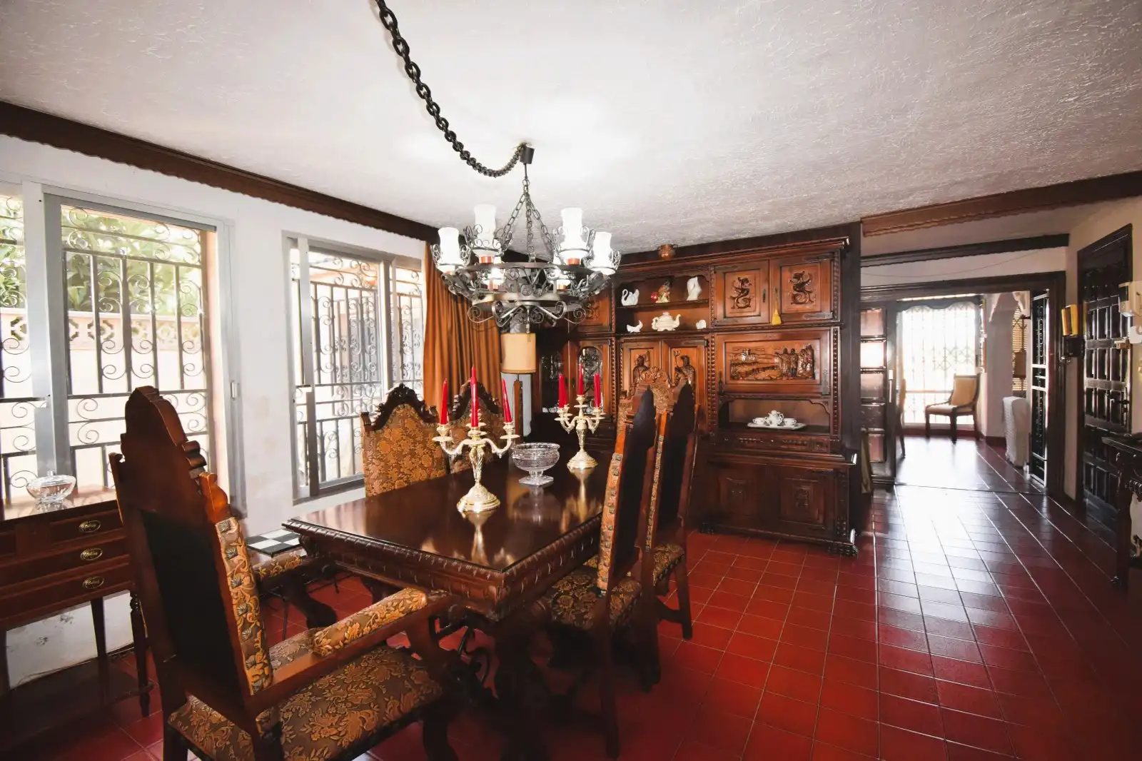 Dining room of Houses for sale in Villajoyosa / La Vila Joiosa  with Air Conditioner, Heating and Private garden