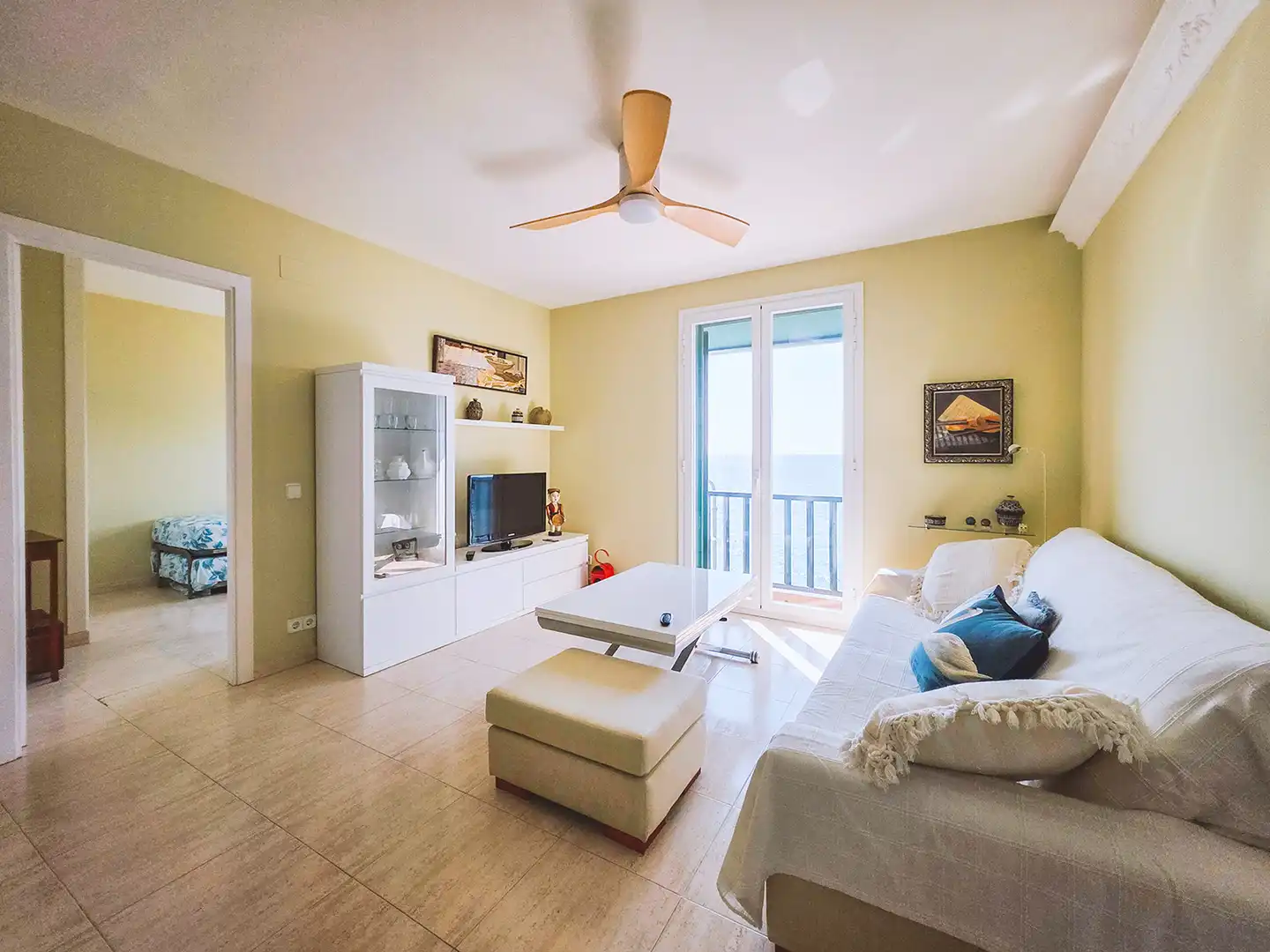 Living room of Flat for rent in Sant Pol de Mar  with Furnished, Oven and Washing machine