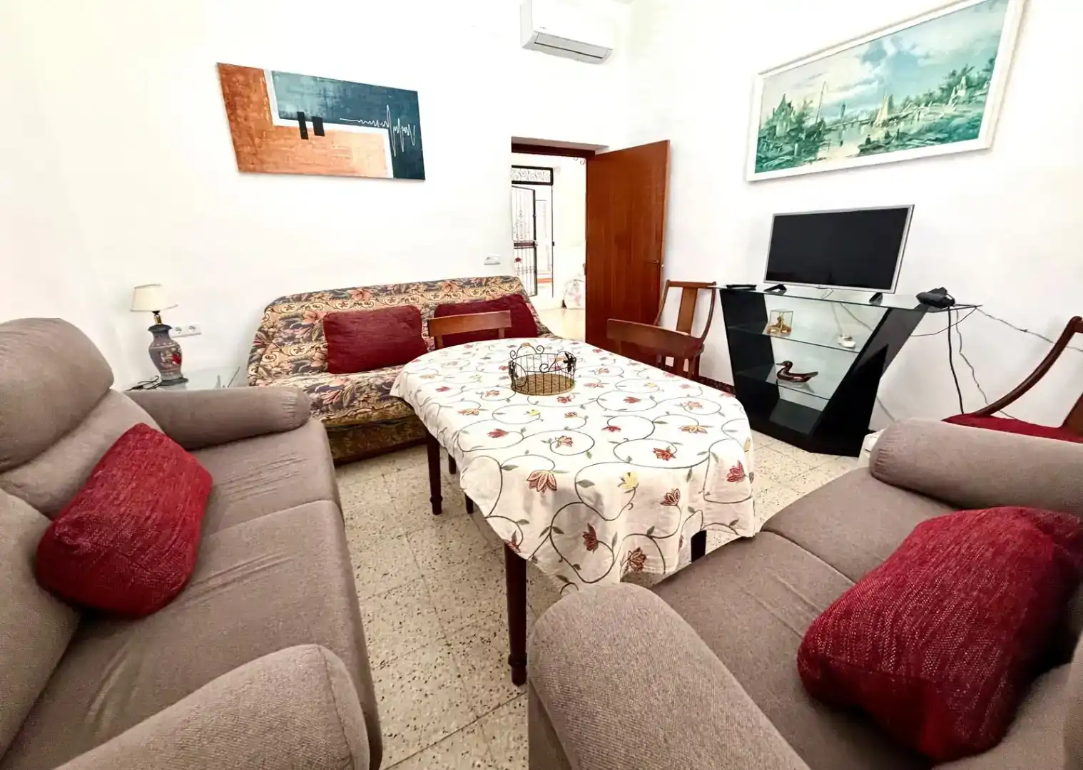 Sala d'estar de Planta baixa de lloguer en Osuna amb Aire condicionat, Rentadora i Microones
