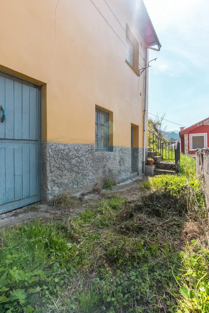 Vista exterior de Casa o xalet en venda en Cangas del Narcea amb Calefacció, Jardí privat i Terrassa