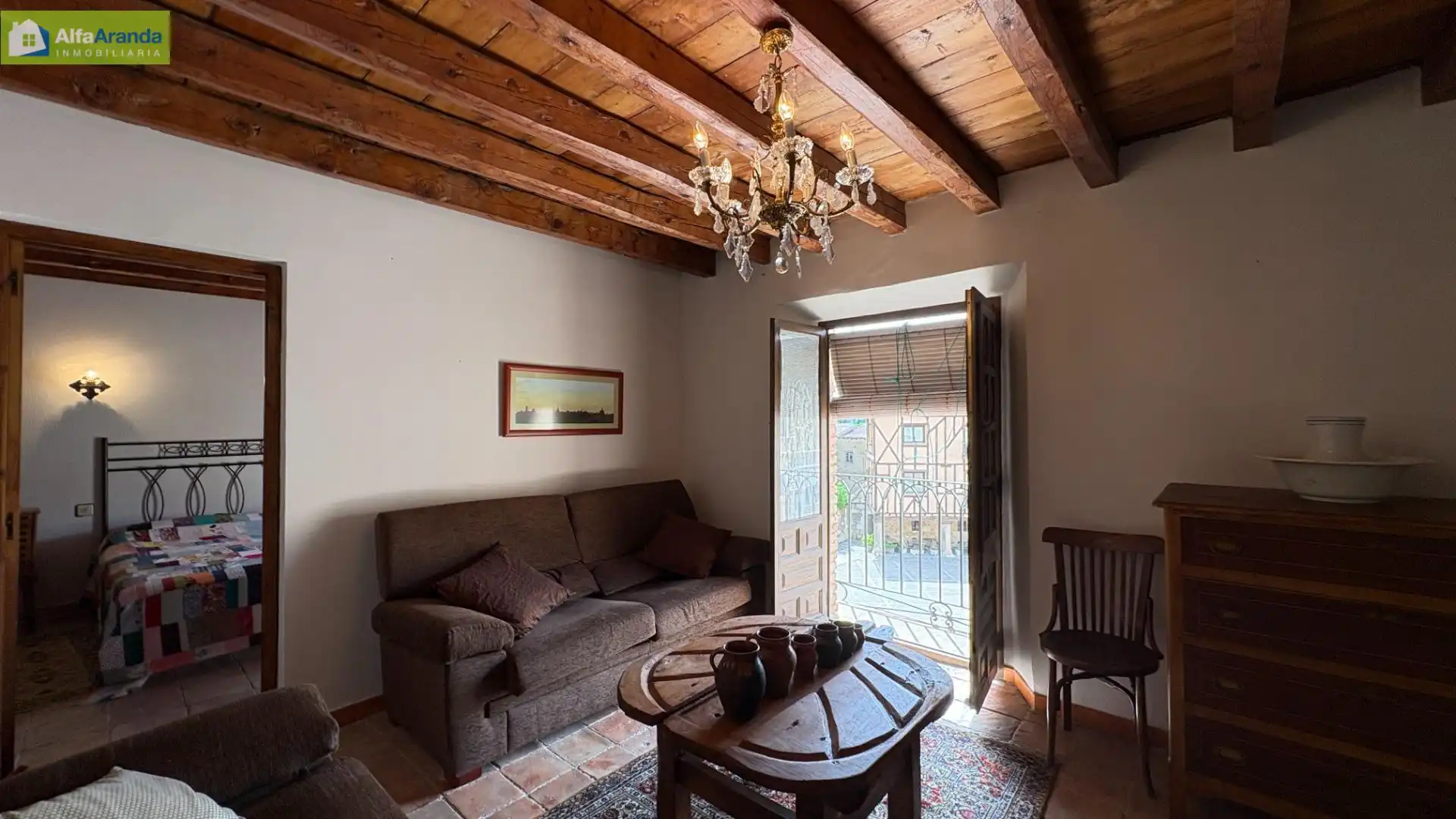 Sala de estar de Finca rústica en venta en Peñaranda de Duero con Calefacción, Trastero y Amueblado