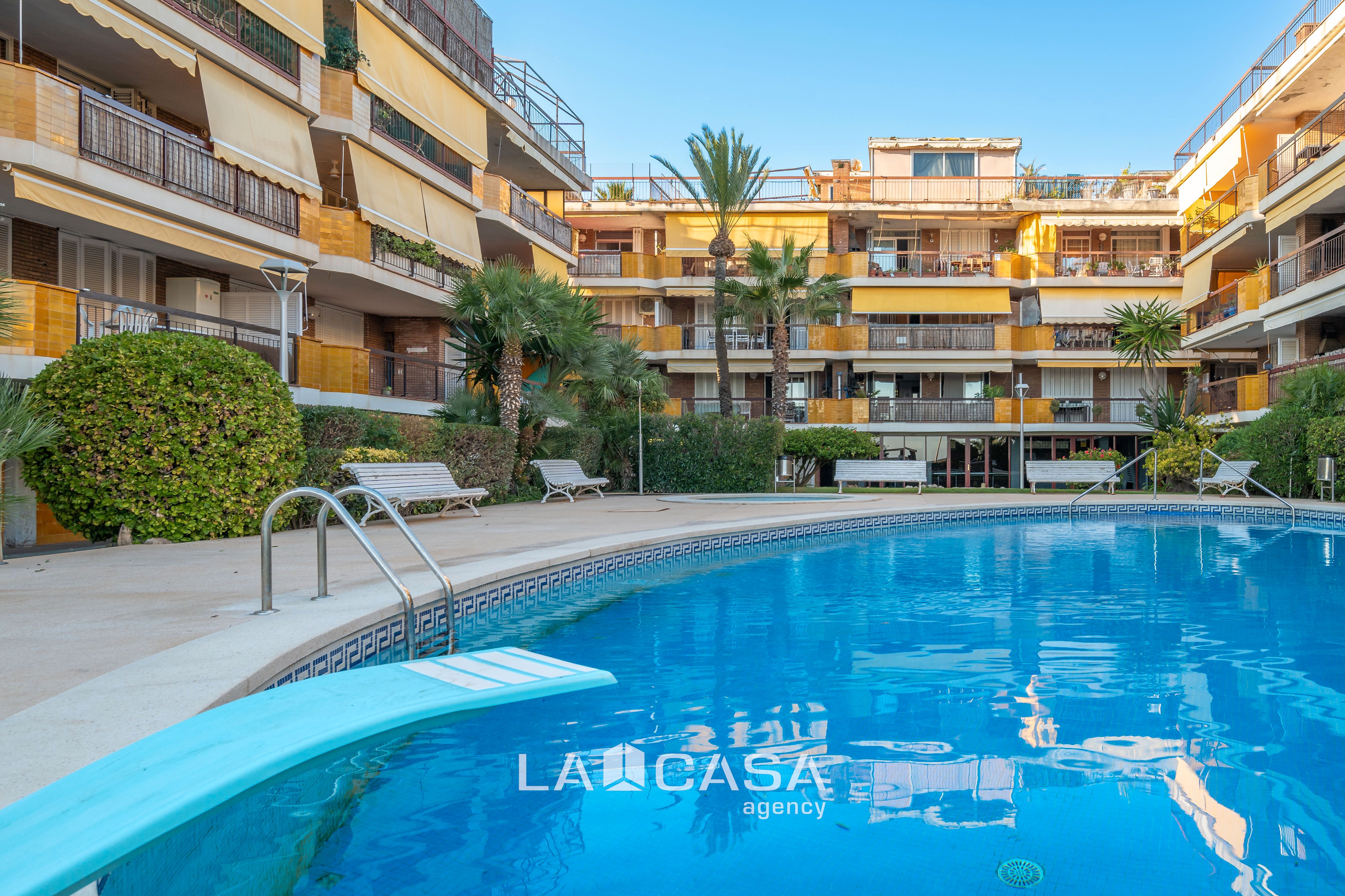 Swimming pool of Attic for sale in Castelldefels  with Terrace, Storage room and Swimming Pool