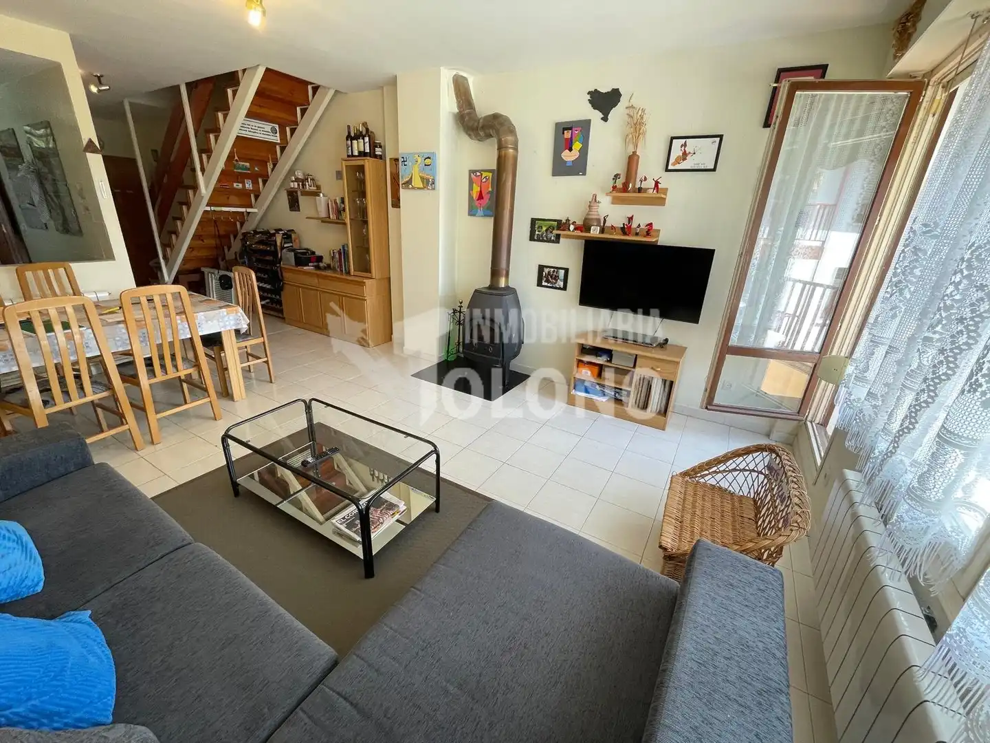 Wohnzimmer von Maisonette zum Verkauf in Labastida / Bastida mit Klimaanlage, Heizung und Parkett