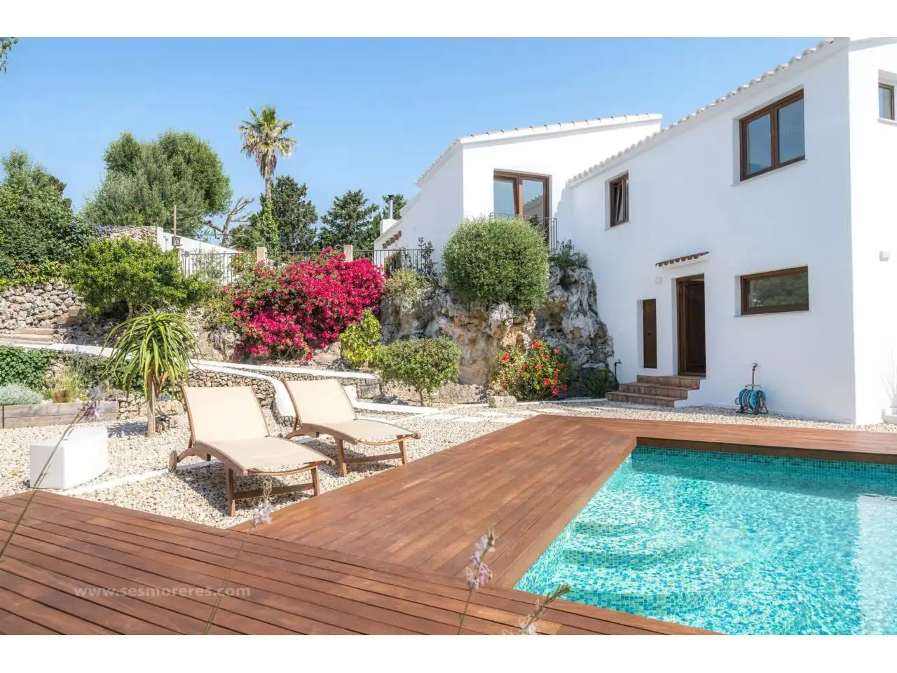 Piscina de Casa o chalet en venta en Es Castell con Calefacción, Jardín privado y Terraza