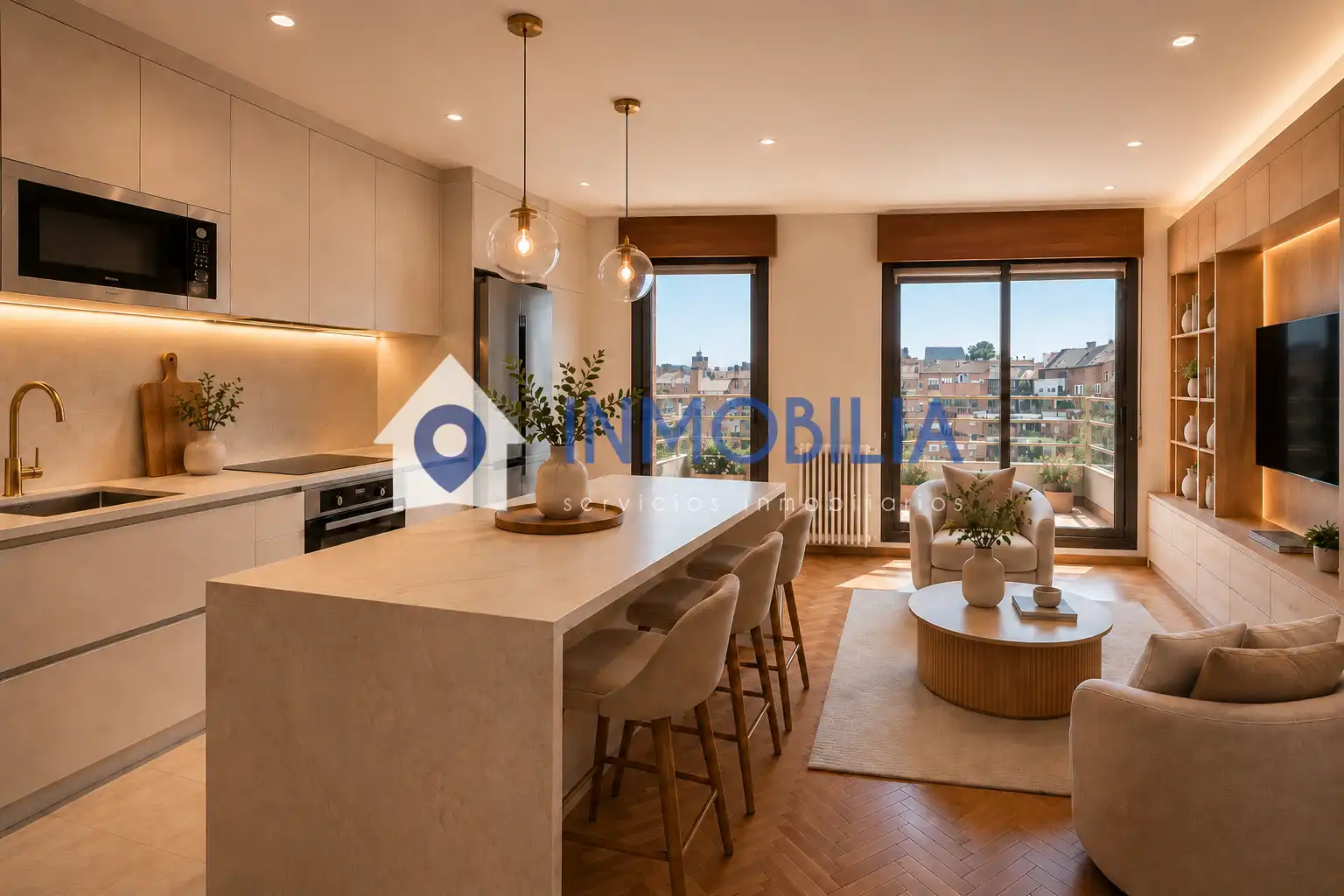 Living room of Attic for sale in Madrid  with Air Conditioner, Heating and Terrace