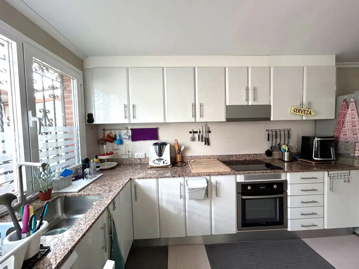 Cocina de Casa adosada en venta en Albacete con Aire acondicionado, Calefacción y Parquet