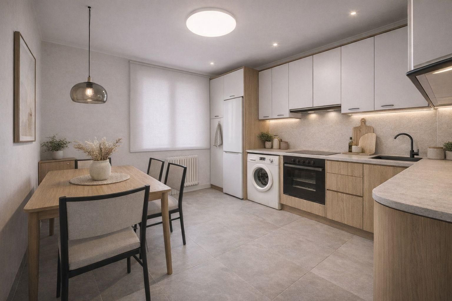 Küche von Wohnung zum Verkauf in Barakaldo  mit Heizung, Möbliert und Balkon