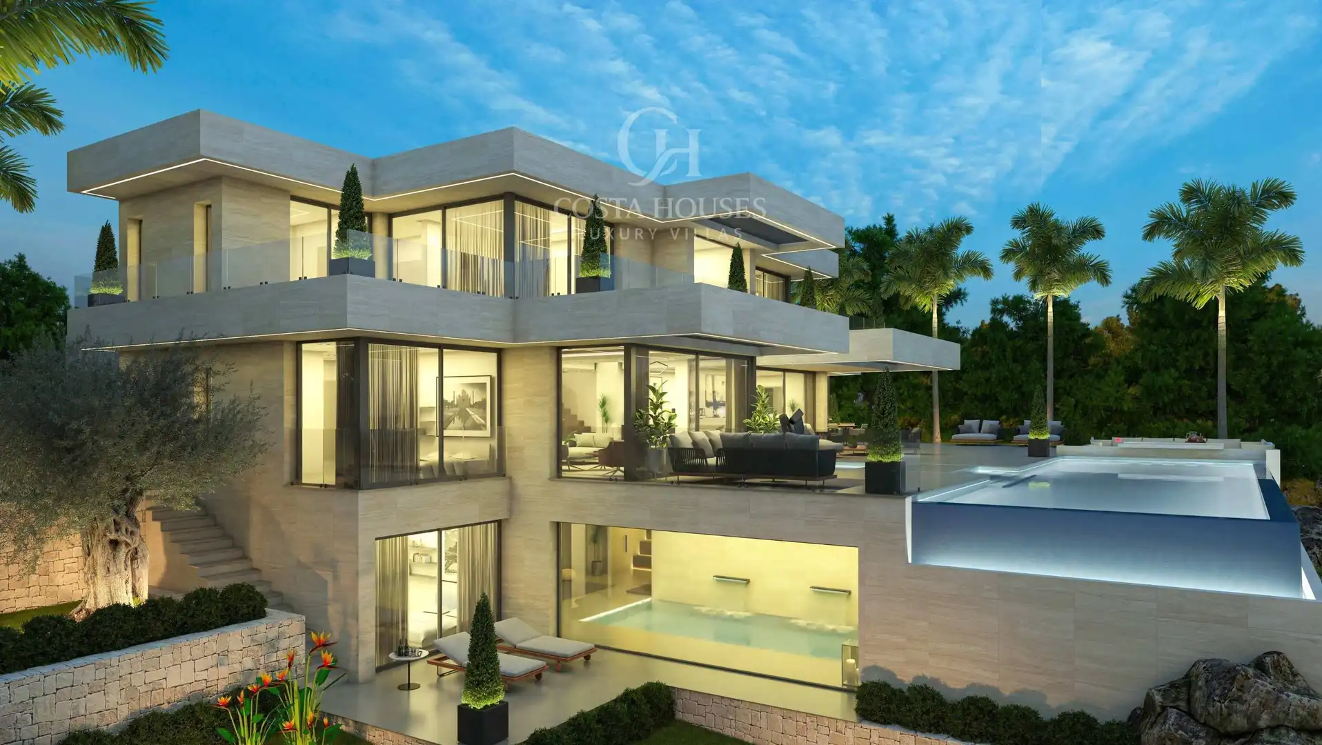 Vista exterior de Casa o chalet en venta en Jávea / Xàbia con Aire acondicionado, Jardín privado y Terraza