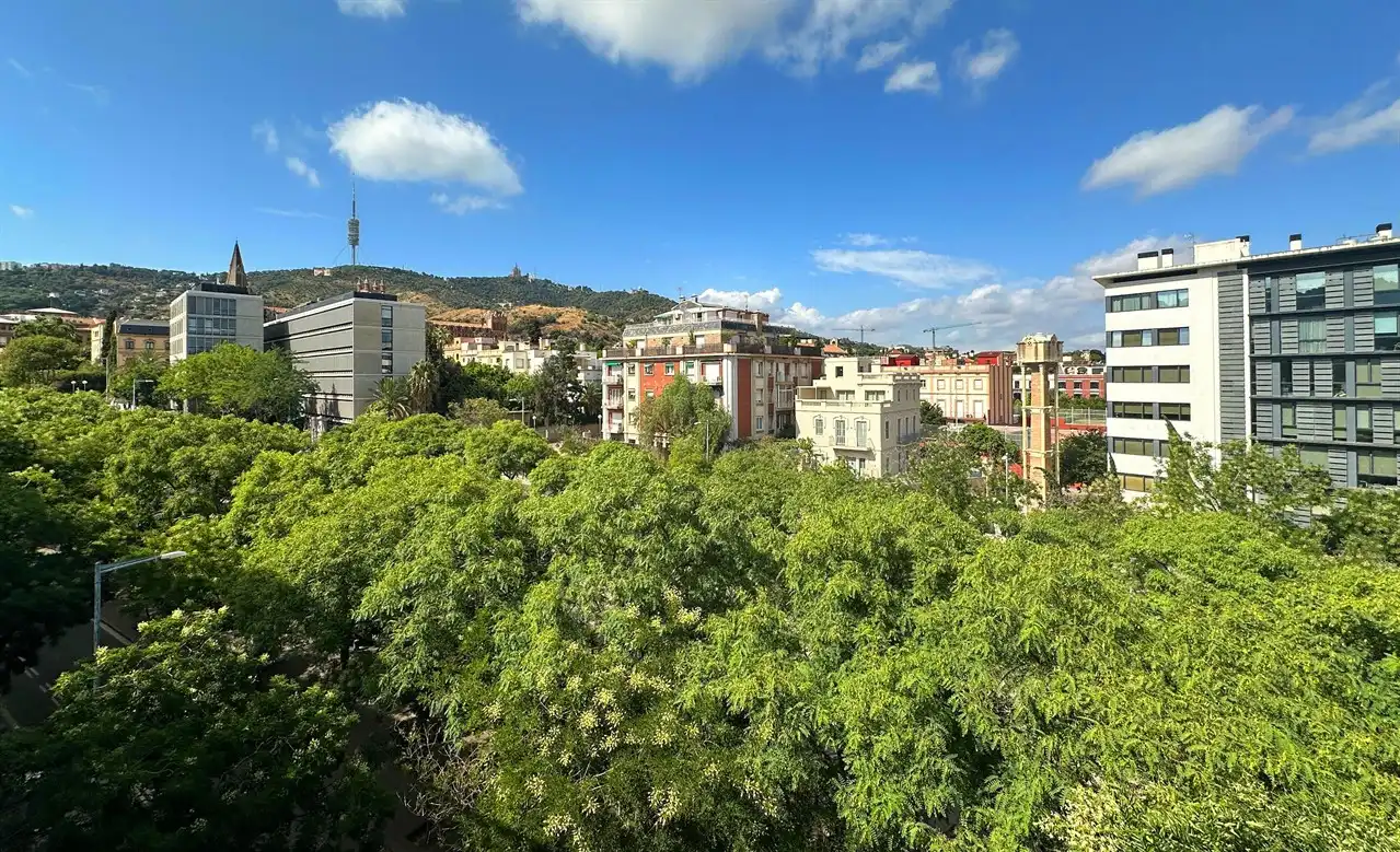 Vista exterior de Piso en venta en Barcelona con Aire acondicionado, Parquet y Terraza