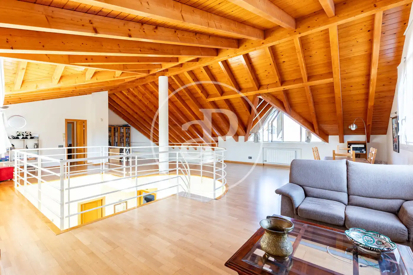 Living room of Houses for sale in Sant Cugat del Vallès  with Air Conditioner, Heating and Private garden