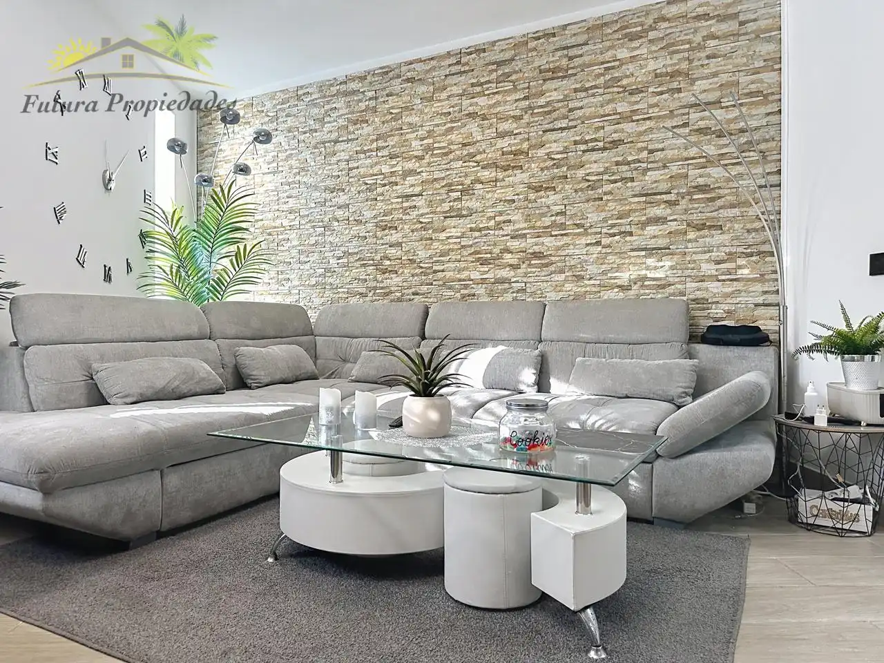 Sala d'estar de Pis en venda en San Bartolomé amb Aire condicionat i Terrassa