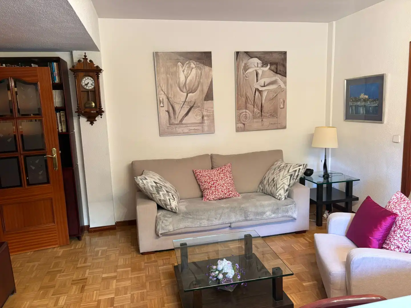 Sala d'estar de Pis de lloguer en Madrid amb Aire condicionat, Calefacció i Parquet