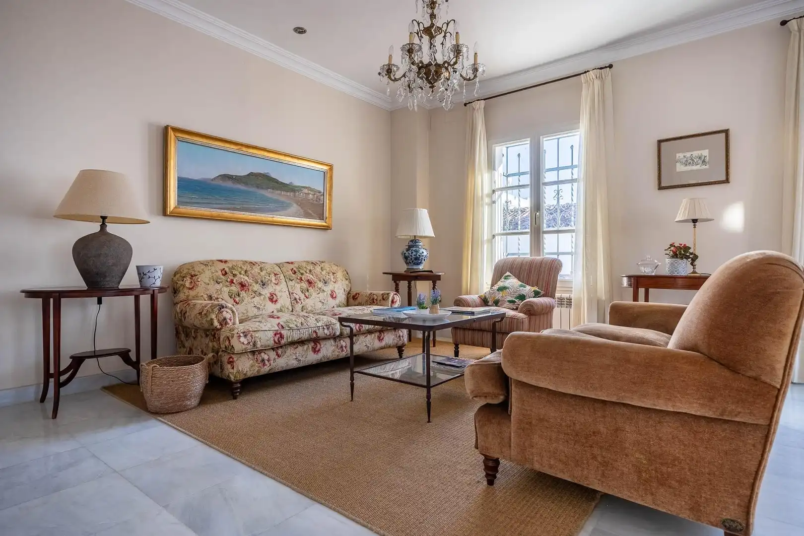 Sala de estar de Casa o chalet de alquiler en Aracena con Aire acondicionado, Jardín privado y Terraza
