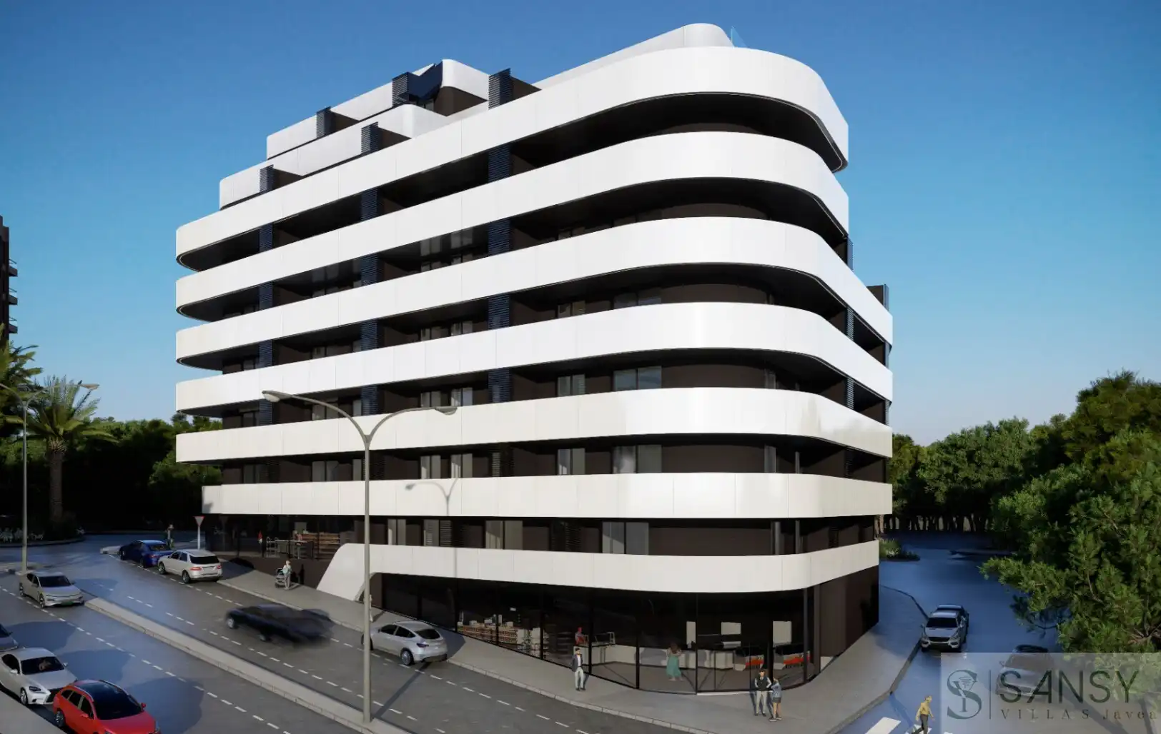 Vista exterior de Apartamento en venta en Calpe / Calp con Aire acondicionado, Trastero y Piscina
