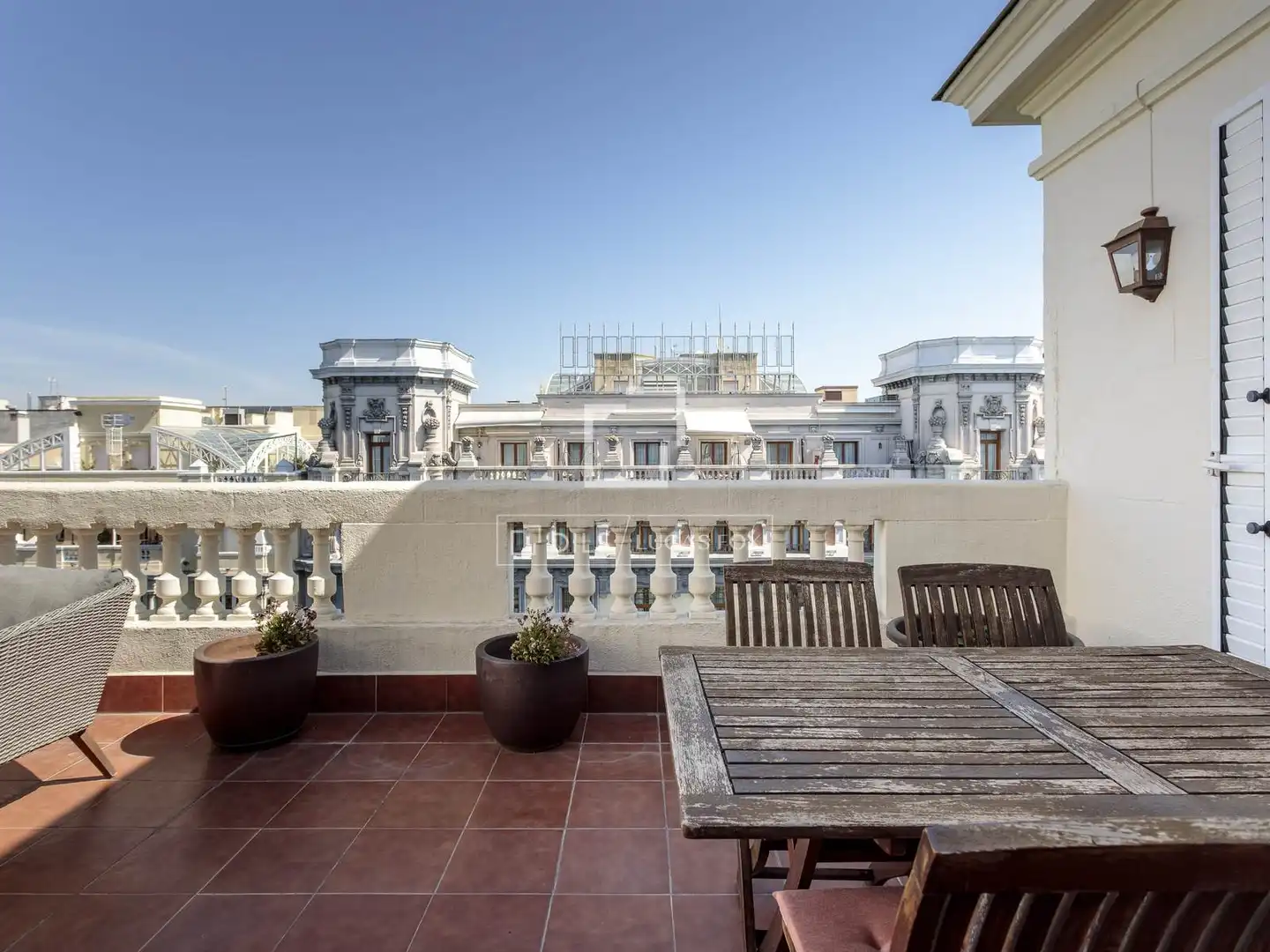 Terrace of Attic for rent in Madrid  with Air Conditioner, Heating and Parquet flooring