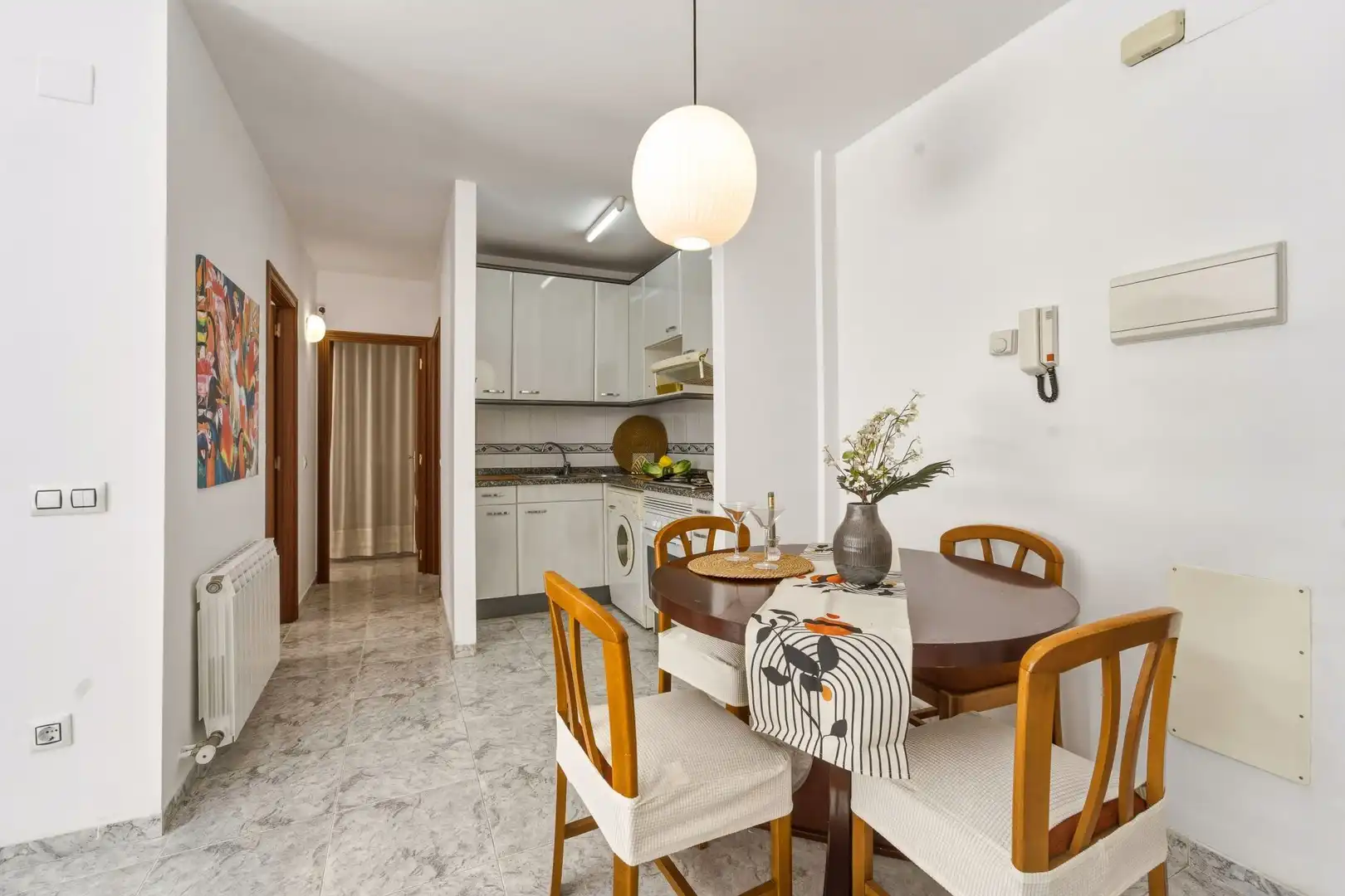 Esszimmer von Wohnung zum Verkauf in Lloret de Mar mit Klimaanlage, Heizung und Terrasse