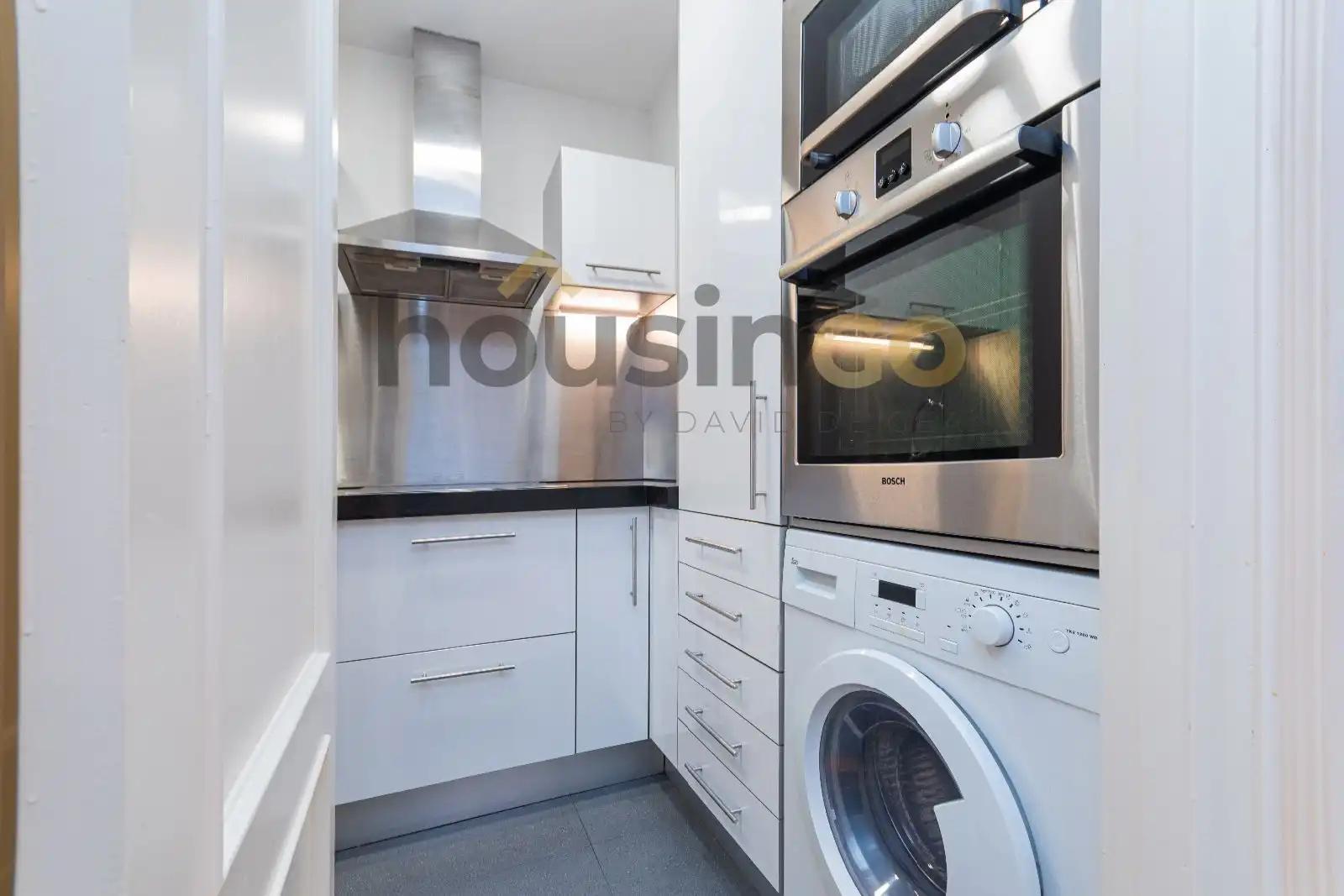 Kitchen of Flat for rent in Madrid  with Air Conditioner, Heating and Furnished