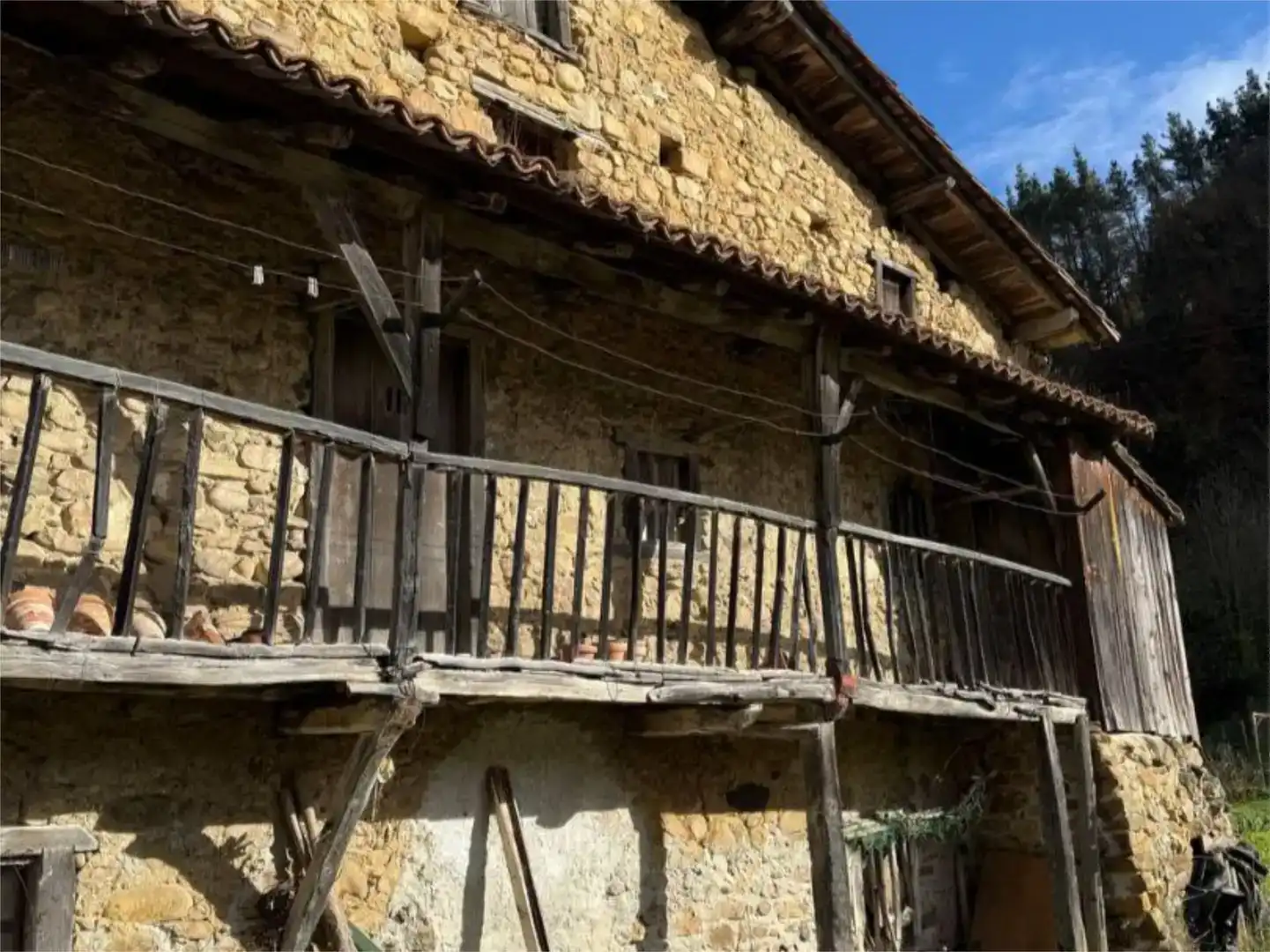 Vista exterior de Finca rústica en venda en Ataun amb Balcó
