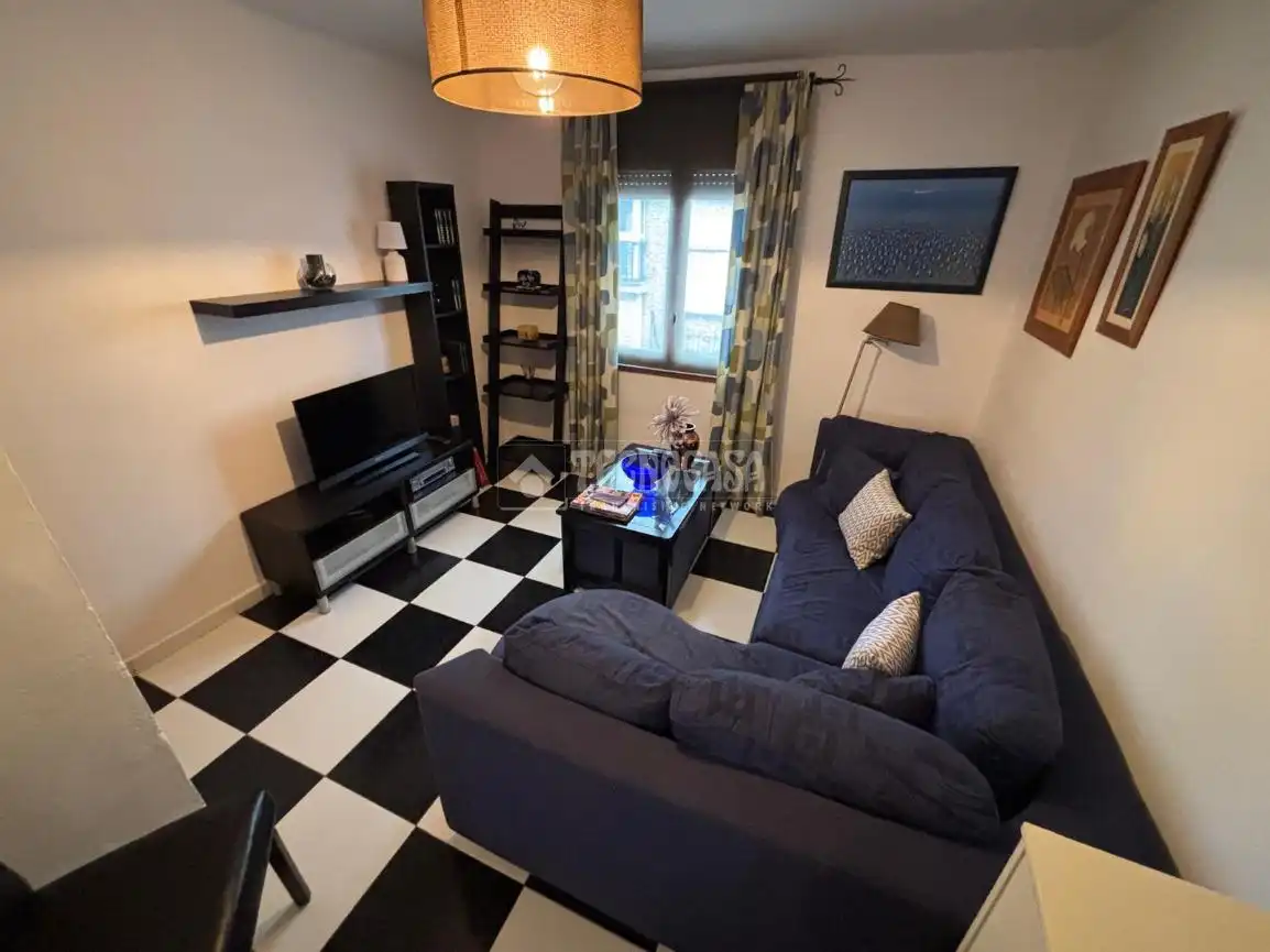 Living room of Flat for sale in Málaga  with Air Conditioner and Furnished