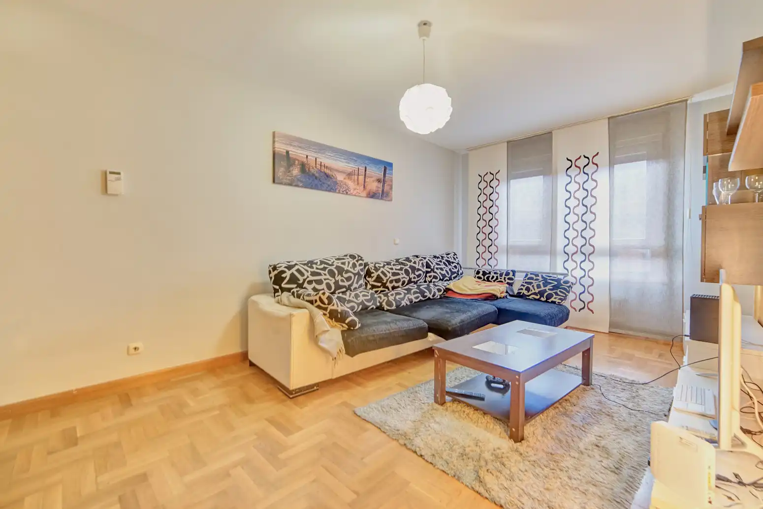 Sala de estar de Casa adosada en venta en Olite / Erriberri con Calefacción, Jardín privado y Parquet