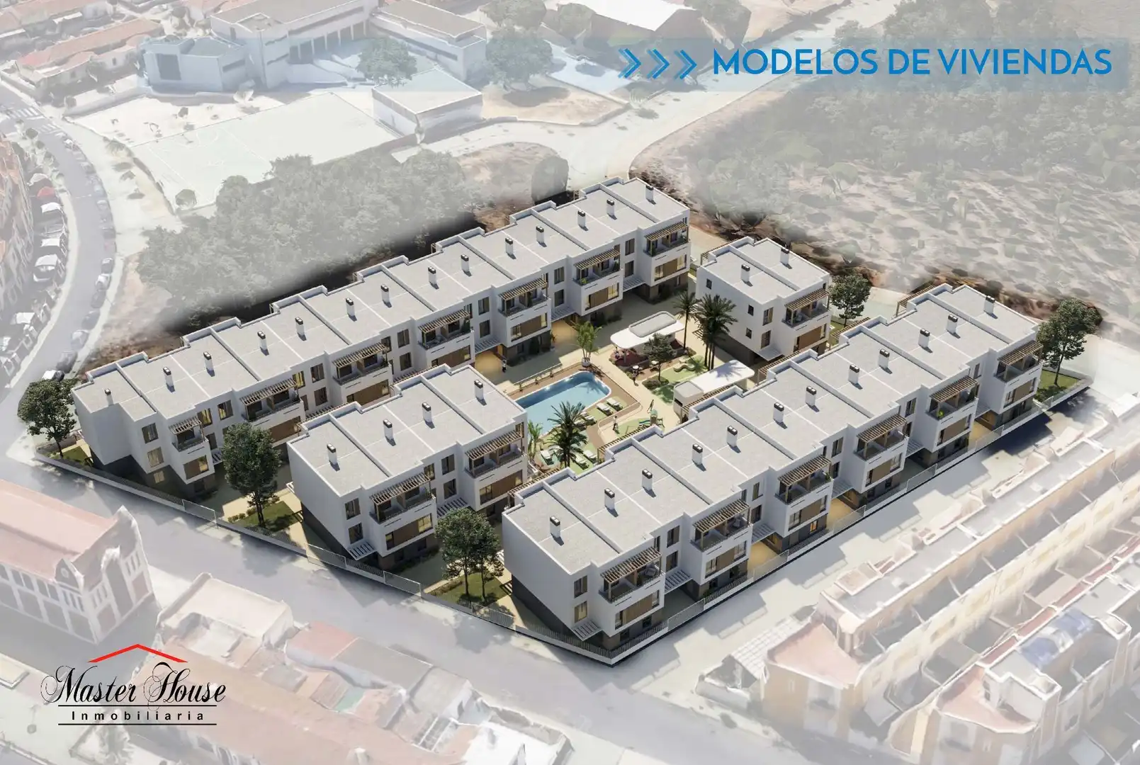 Vista exterior de Casa adosada en venta en Aljaraque con Calefacción, Jardín privado y Terraza
