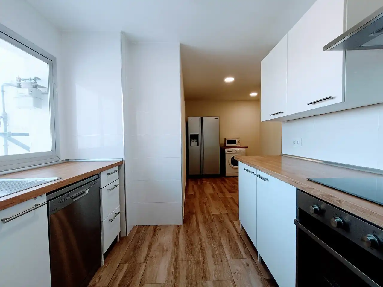 Cocina de Ático de alquiler en Madrid con Aire acondicionado, Calefacción y Parquet