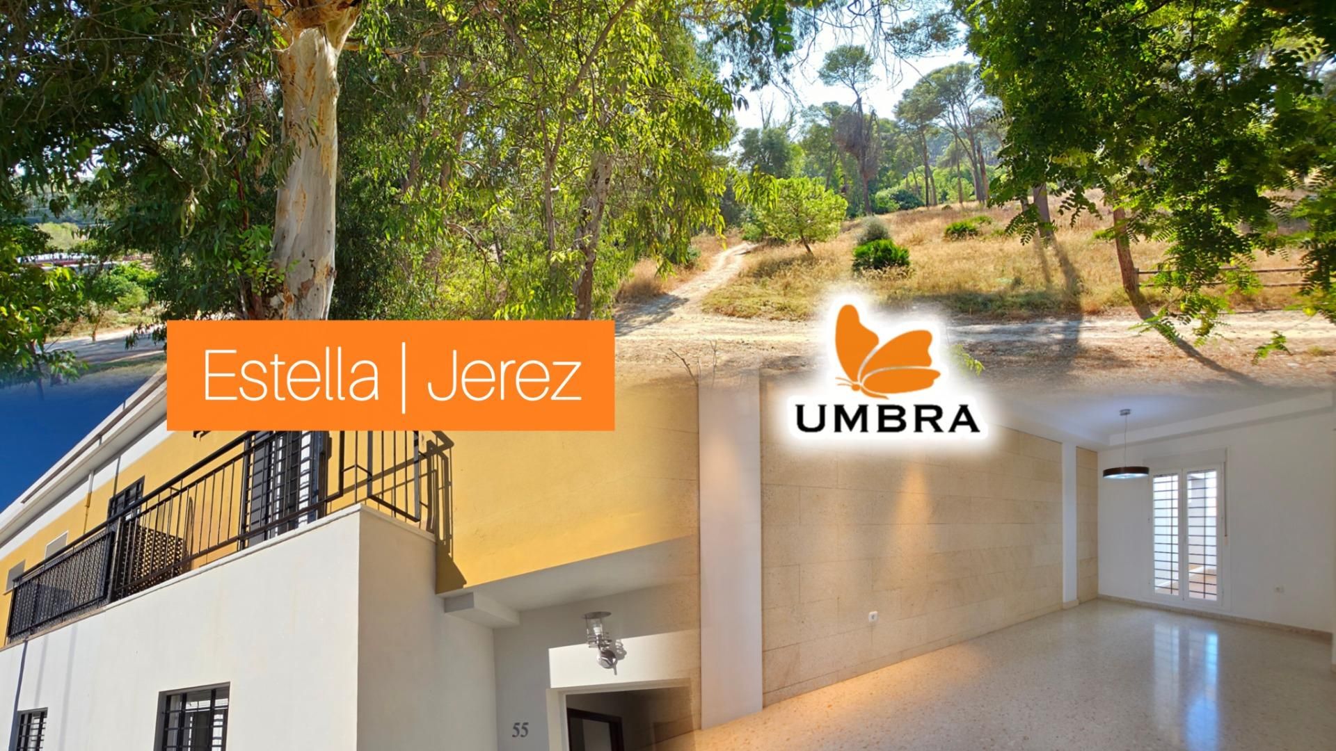 Exterior view of Single-family semi-detached for sale in Jerez de la Frontera  with Air Conditioner, Terrace and Storage room