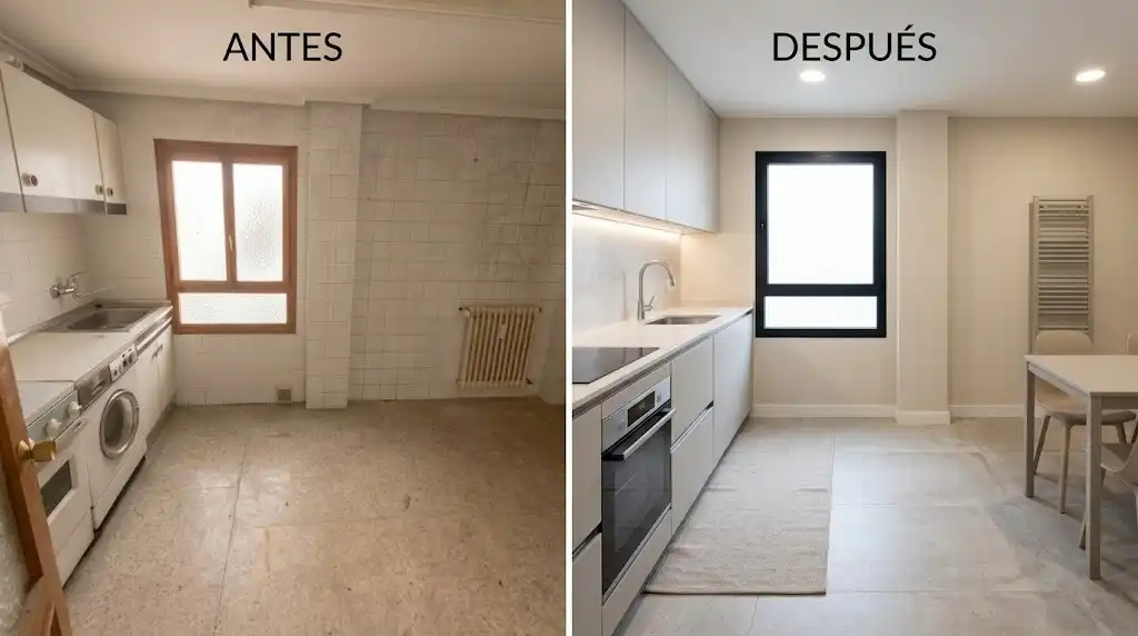 Kitchen of Flat for sale in Centro Ciudad