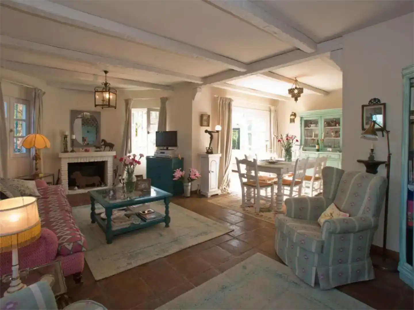 Sala de estar de Finca rústica en venta en Estepona