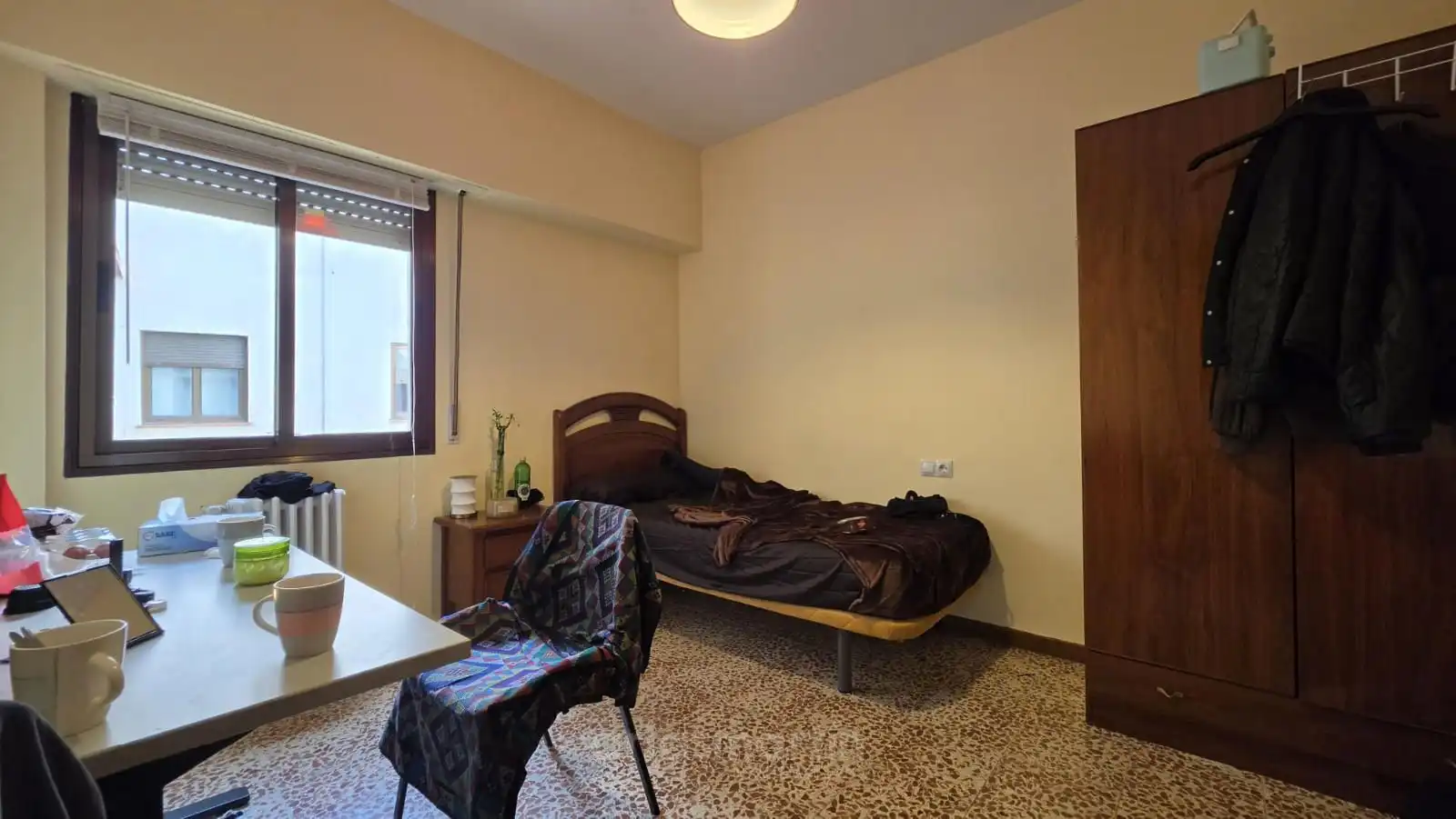 Schlafzimmer von Wohnung zur untervermieten in Salamanca mit Heizung, Terrasse und Möbliert