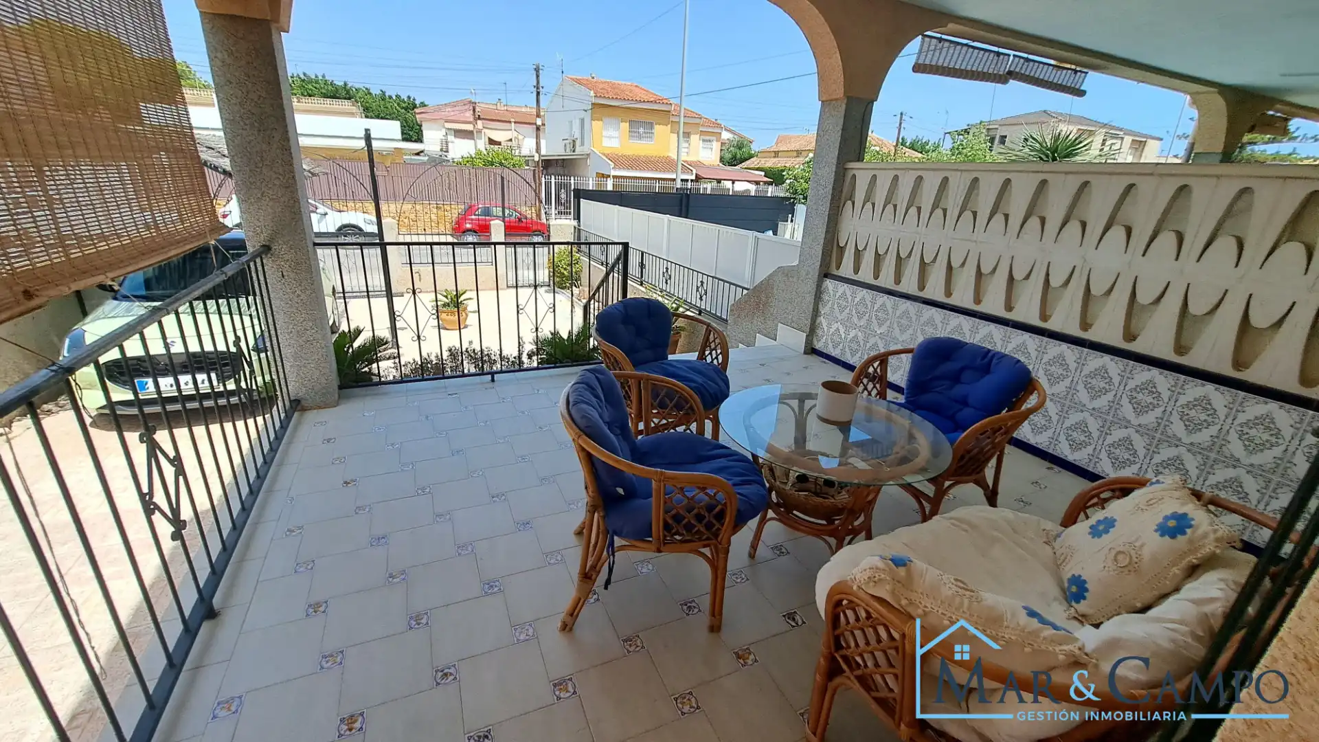 Terraza de Casa adosada en venta en Los Alcázares con Aire acondicionado, Jardín privado y Amueblado