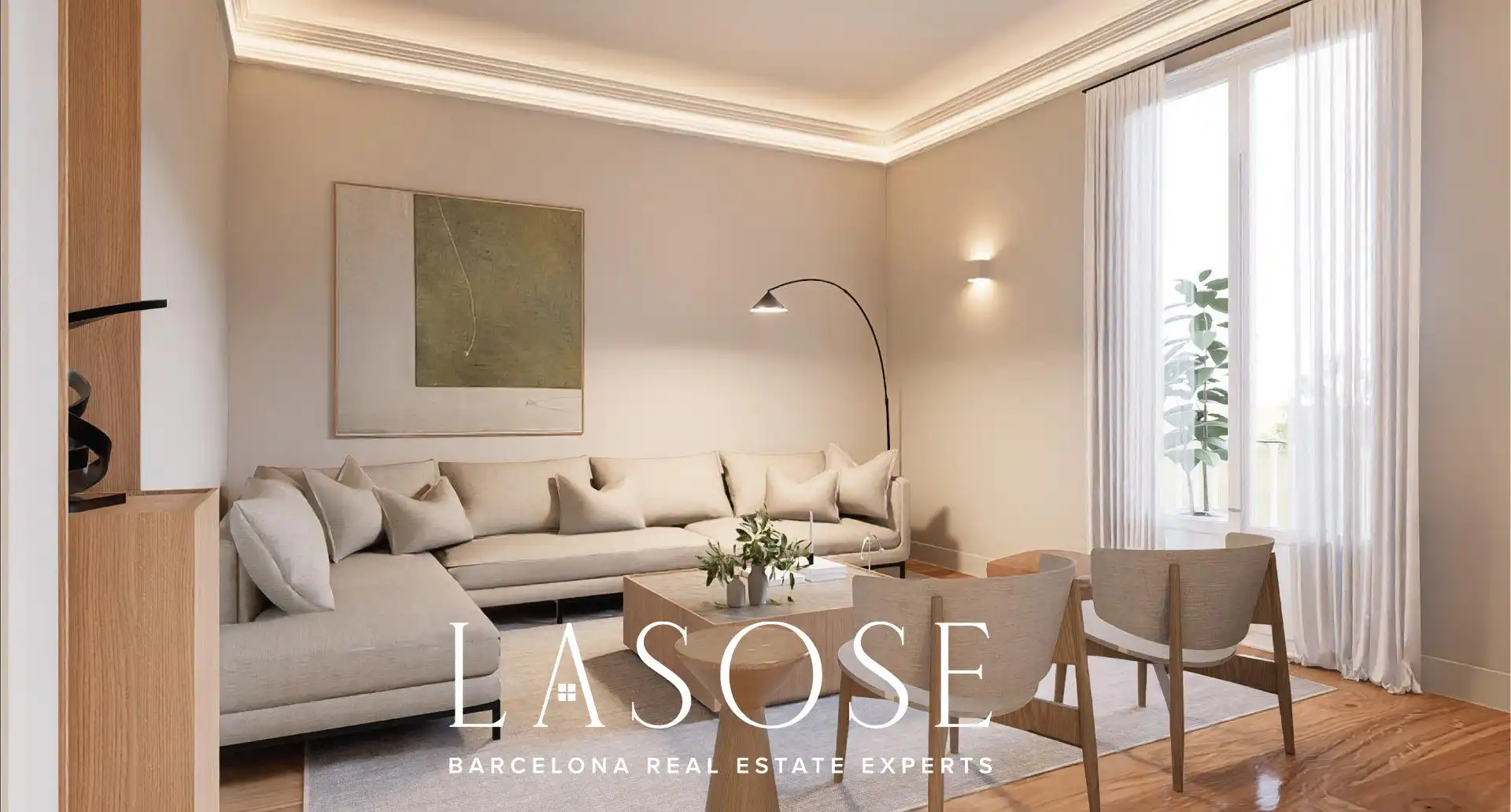 Sala de estar de Ático en venta en Barcelona con Aire acondicionado, Terraza y Balcón