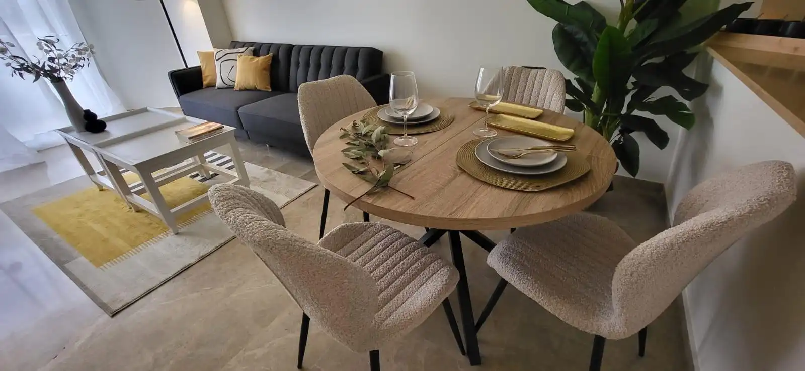 Dining room of Apartments for rent in Mijas  with Air Conditioner, Terrace and Furnished