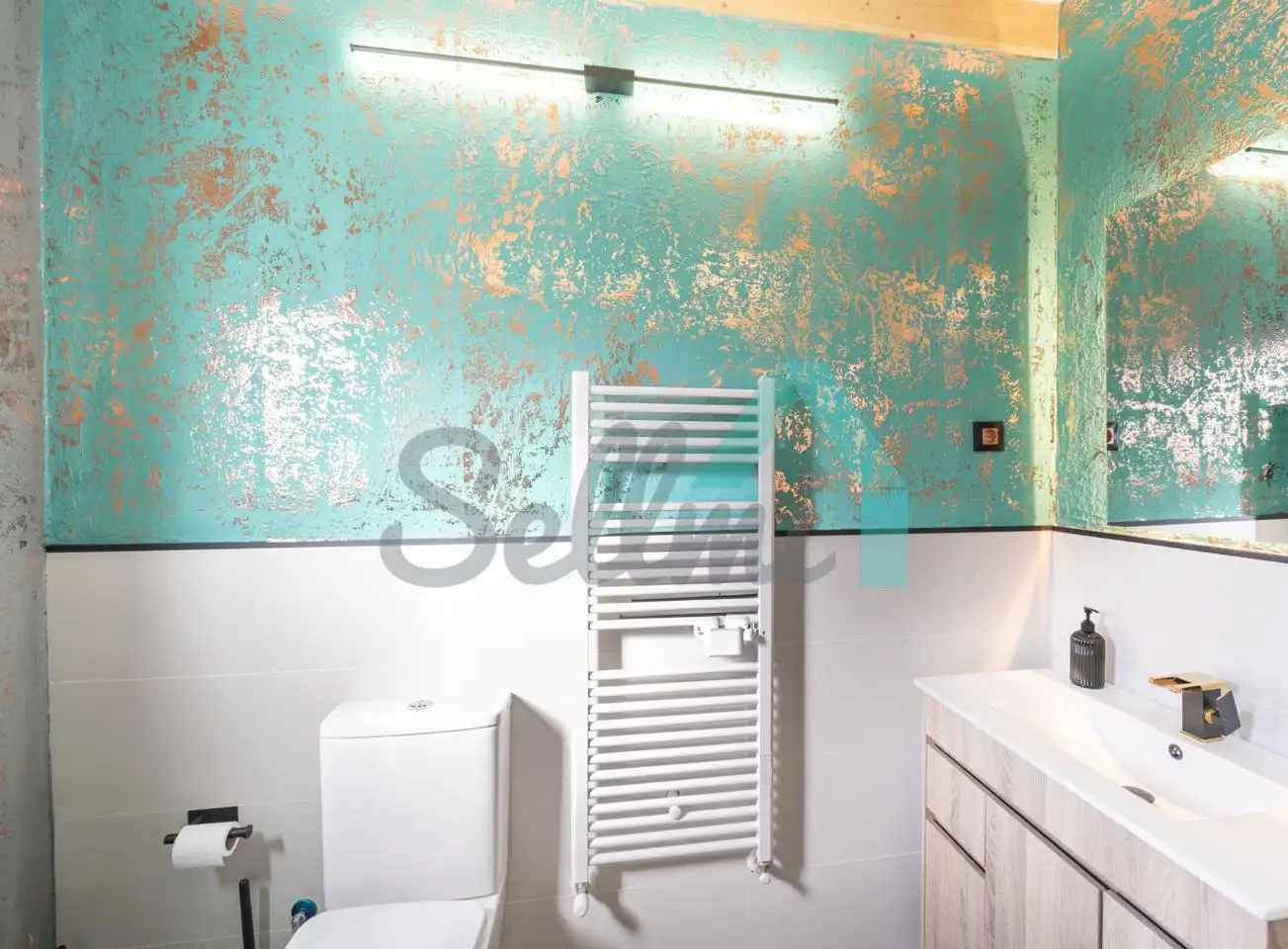 Baño de Casa o chalet de alquiler en Mieres (Asturias) con Calefacción, Terraza y Amueblado