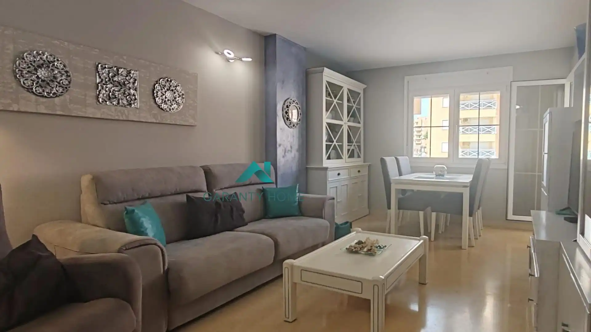 Sala de estar de Apartamento en venta en La Manga del Mar Menor con Aire acondicionado, Jardín privado y Terraza