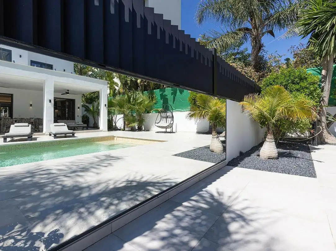Terrasse von Haus oder Chalet zur Miete in Marbella mit Klimaanlage, Privatgarten und Terrasse