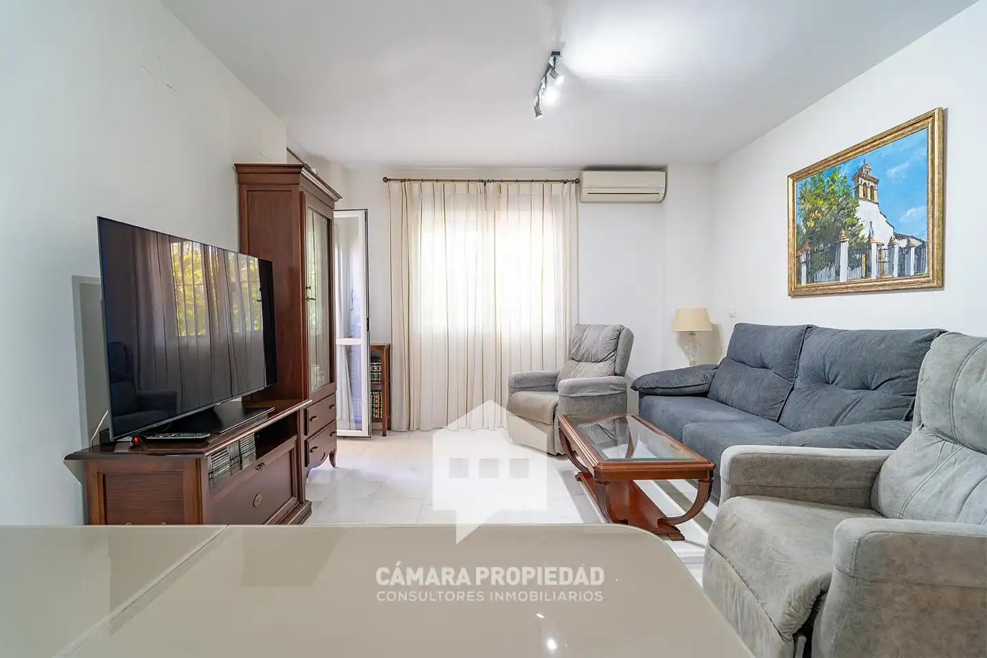Sala de estar de Piso en venta en Huelva con Aire acondicionado y Terraza