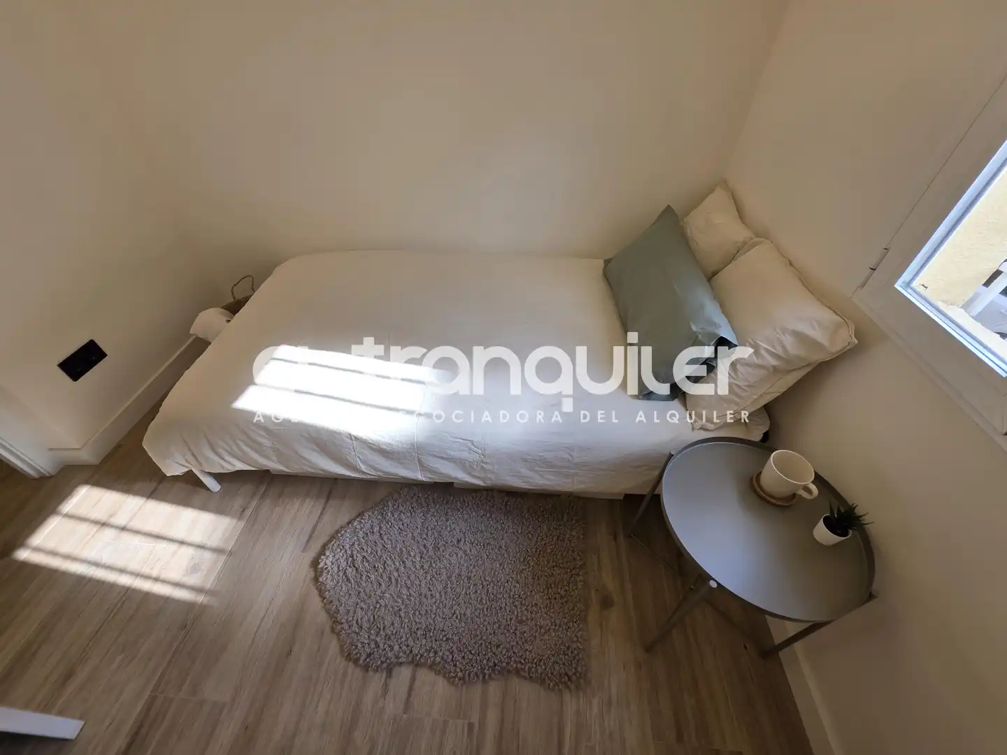Schlafzimmer von Wohnung zur Miete in Madrid mit Klimaanlage, Möbliert und Waschmaschine