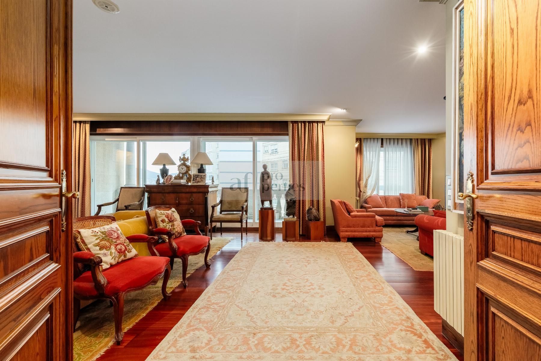 Living room of Flat for sale in Vigo   with Heating and Terrace