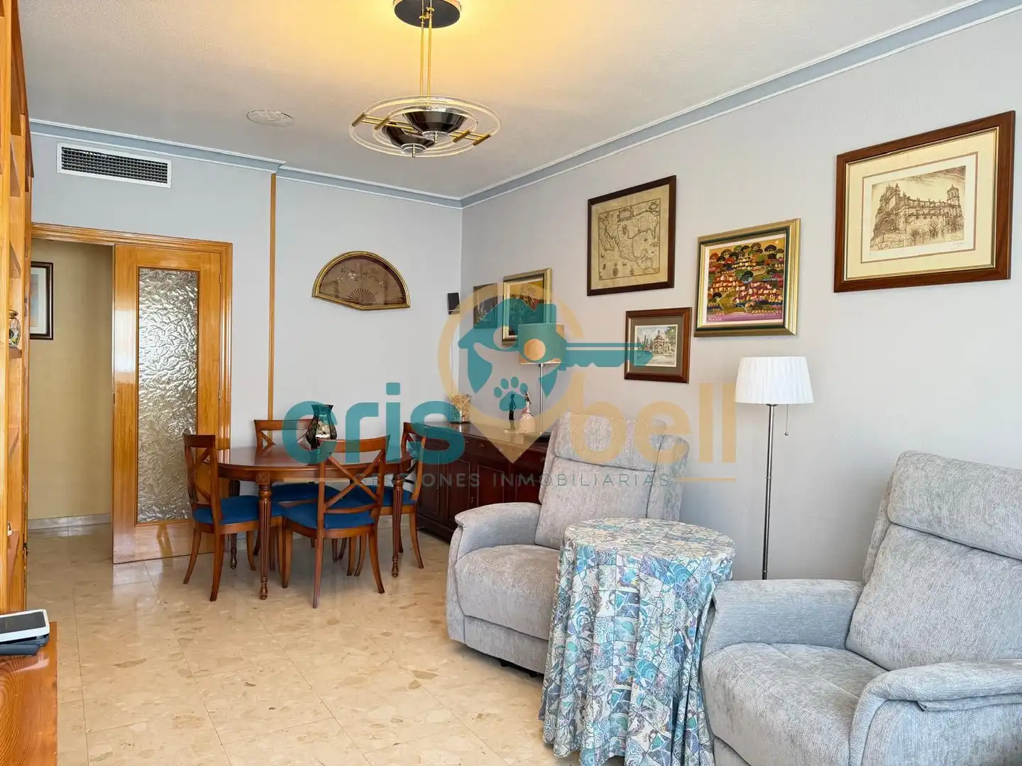 Sala de estar de Piso en venta en Lorca con Aire acondicionado, Calefacción y Terraza