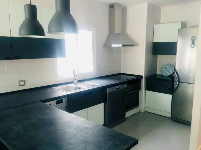 Cocina de Piso de alquiler en Valencia con Aire acondicionado, Calefacción y Parquet
