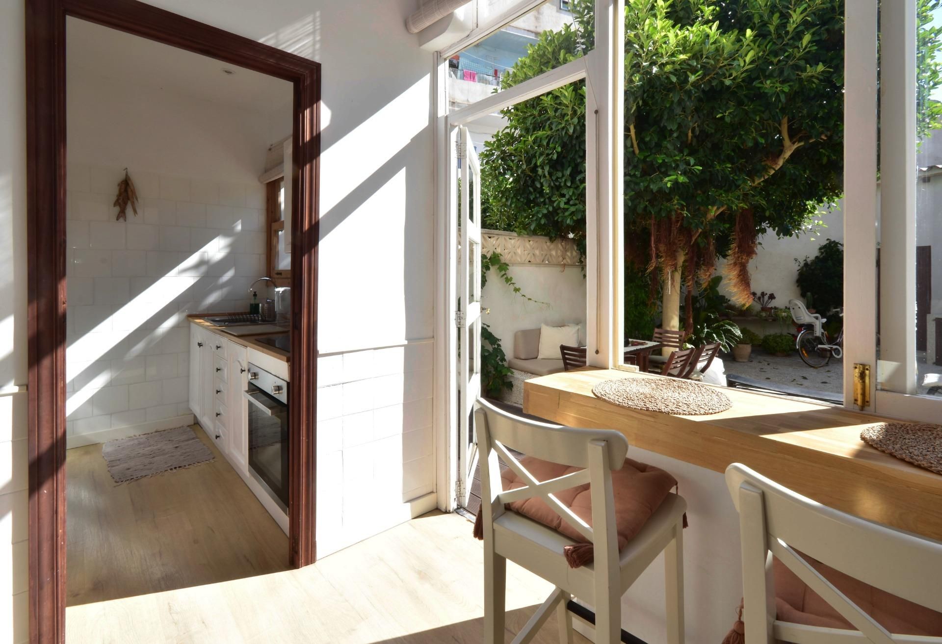 Cuina de Planta baixa en venda en  Palma de Mallorca amb Aire condicionat, Jardí privat i Terrassa